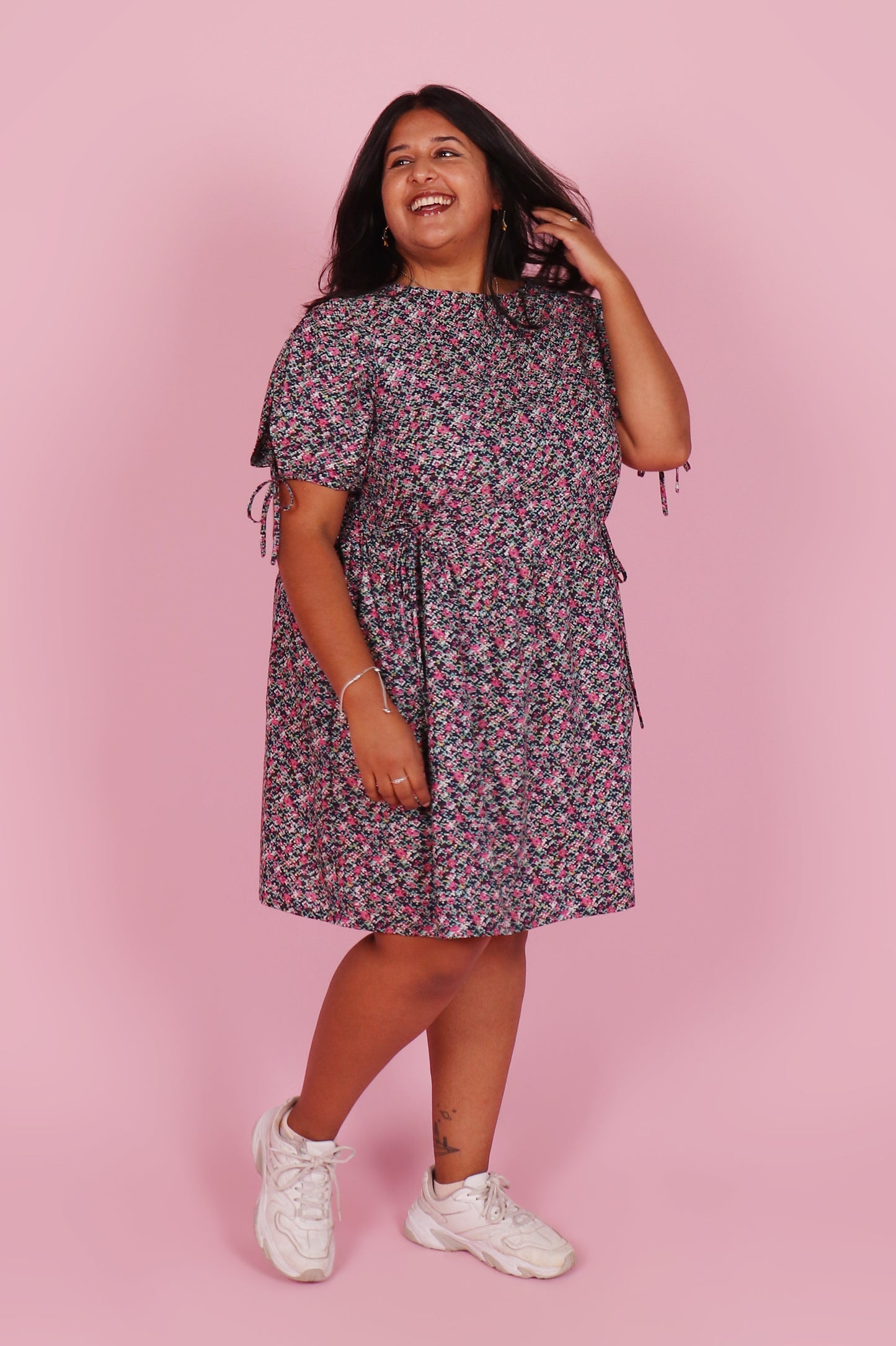Harriet Dress Mini Pixel Floral