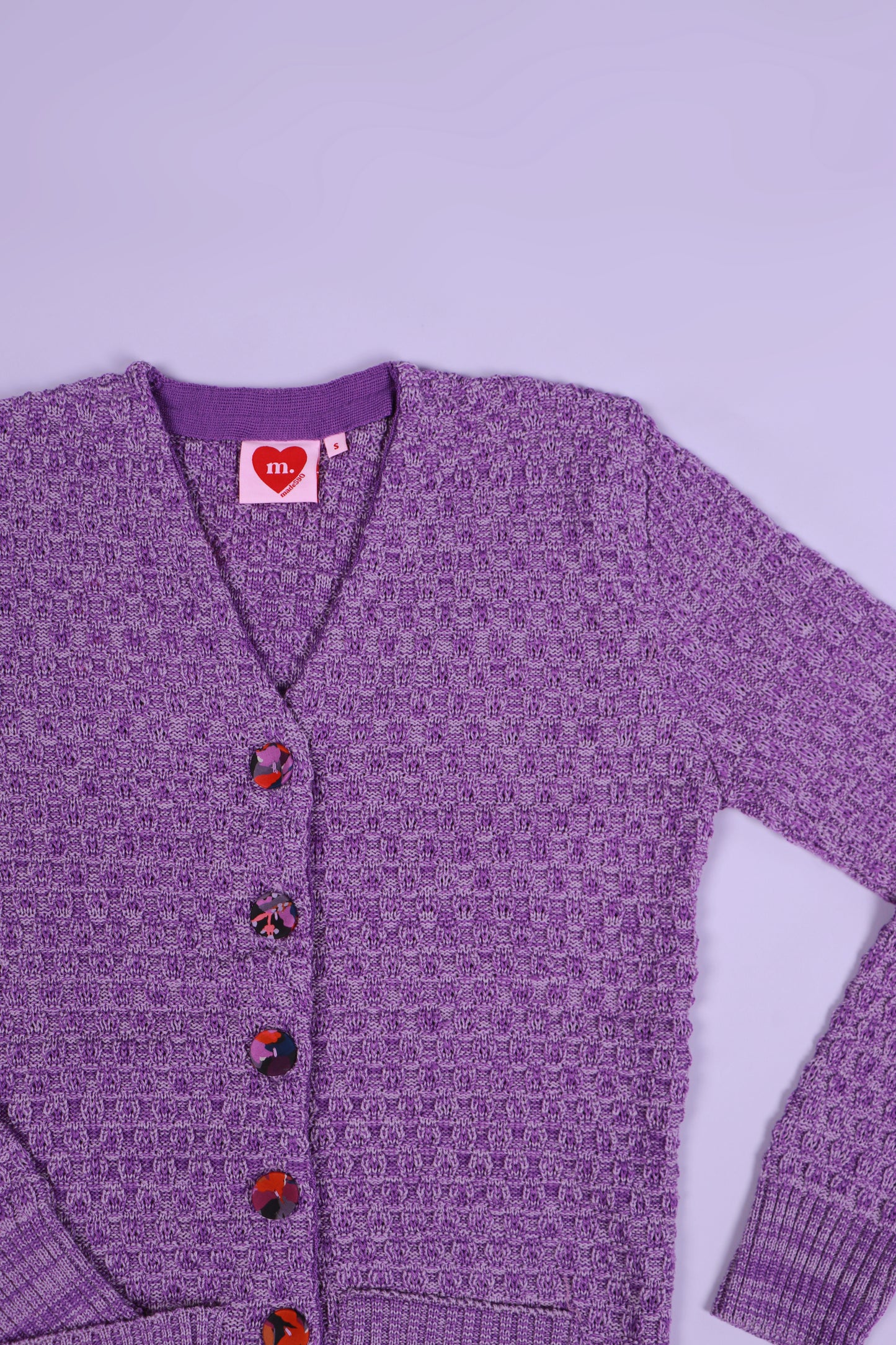 Cosy Clementine Cardie Marble Grape