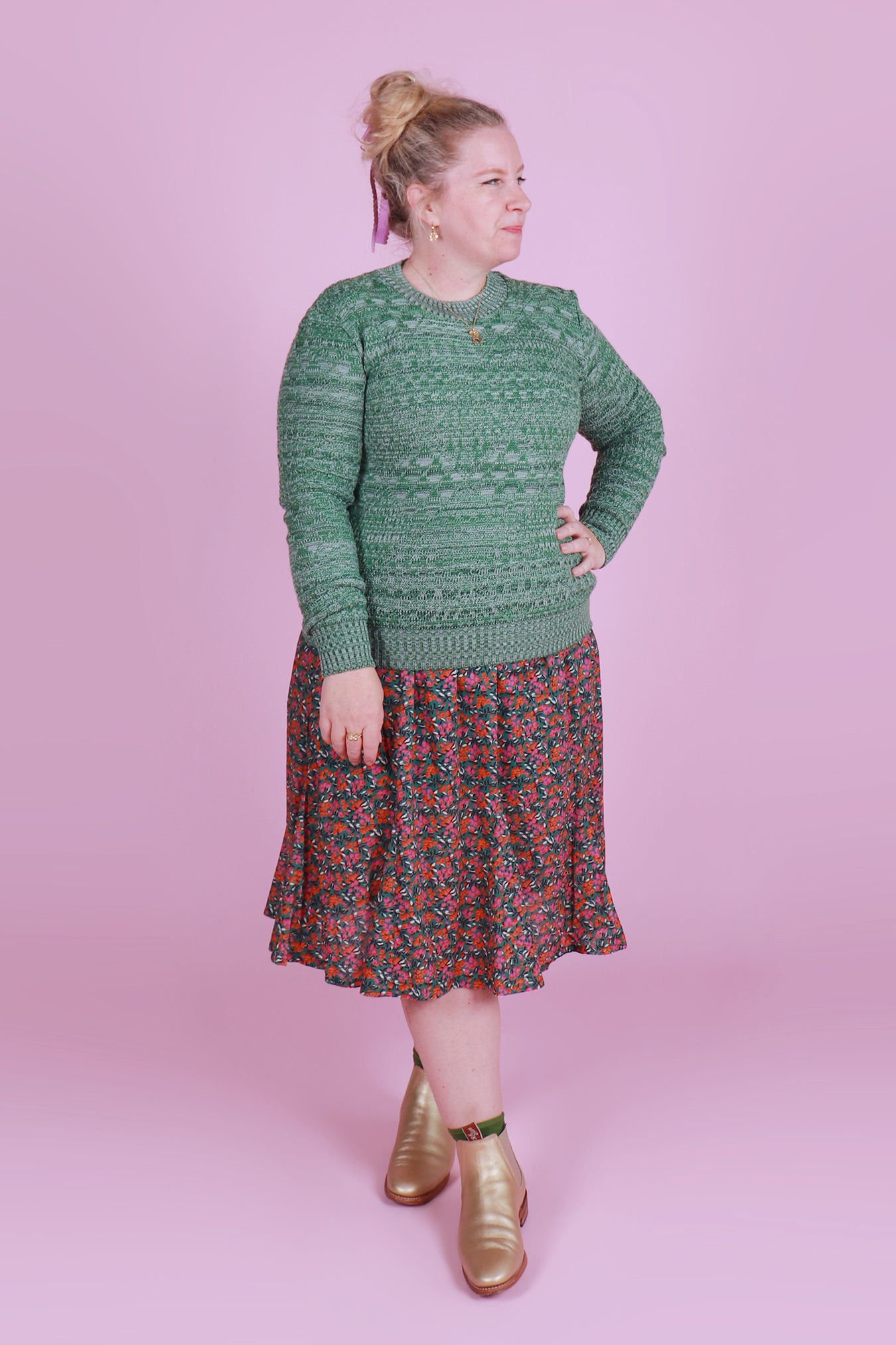 July Jumper Marble Lagoon