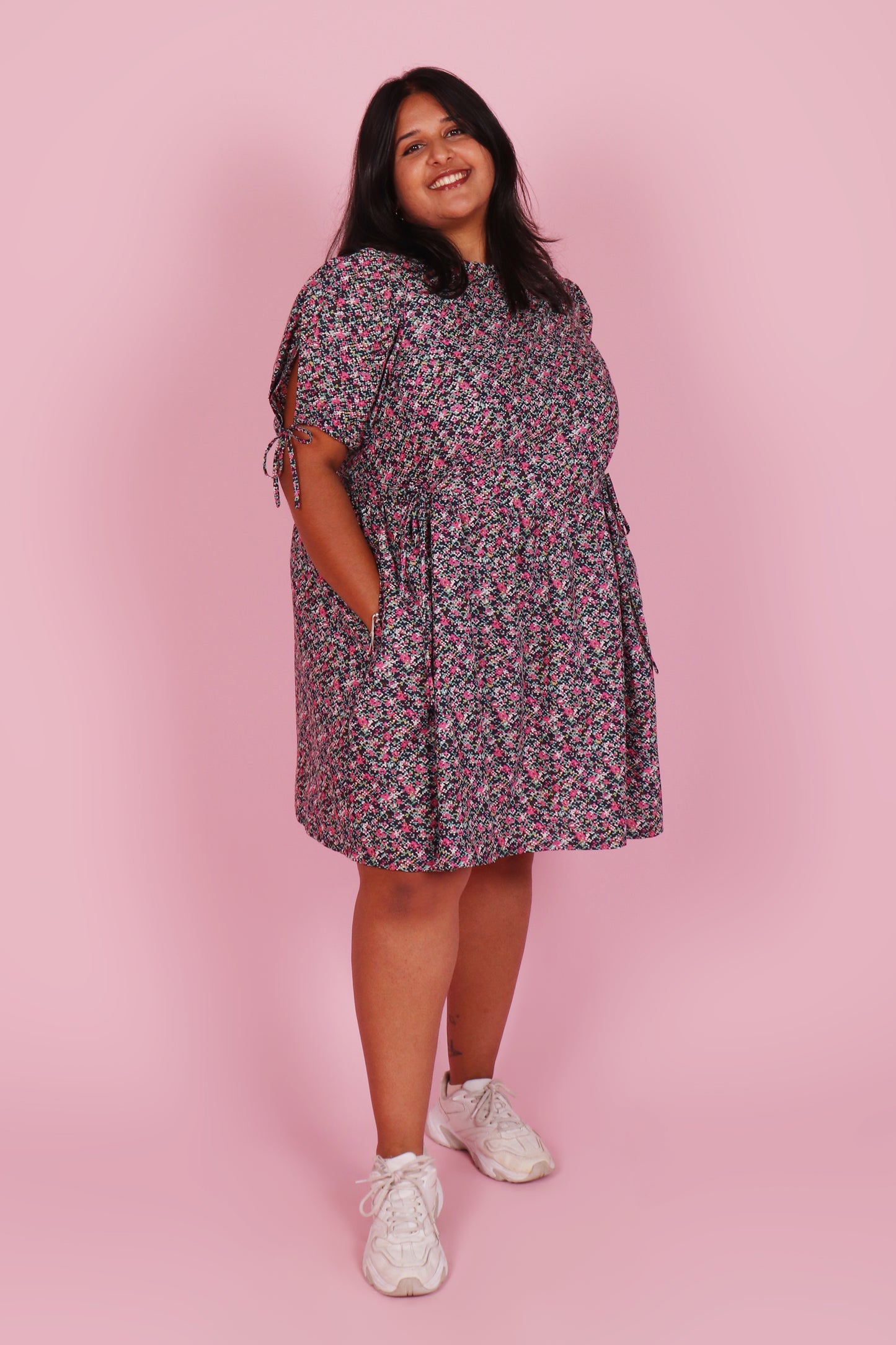 Harriet Dress Mini Pixel Floral