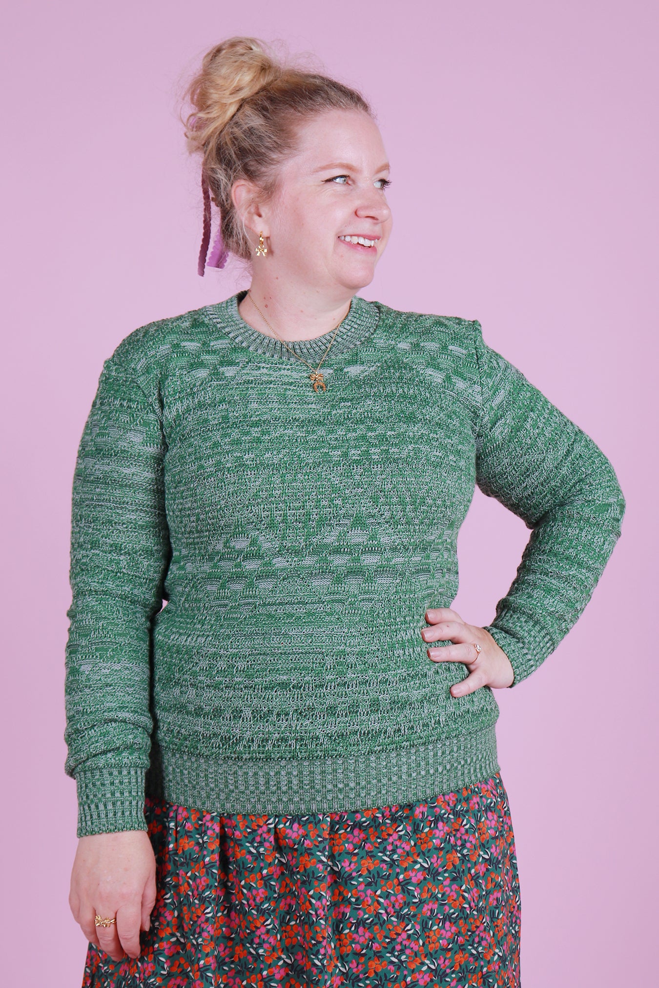 July Jumper Marble Lagoon