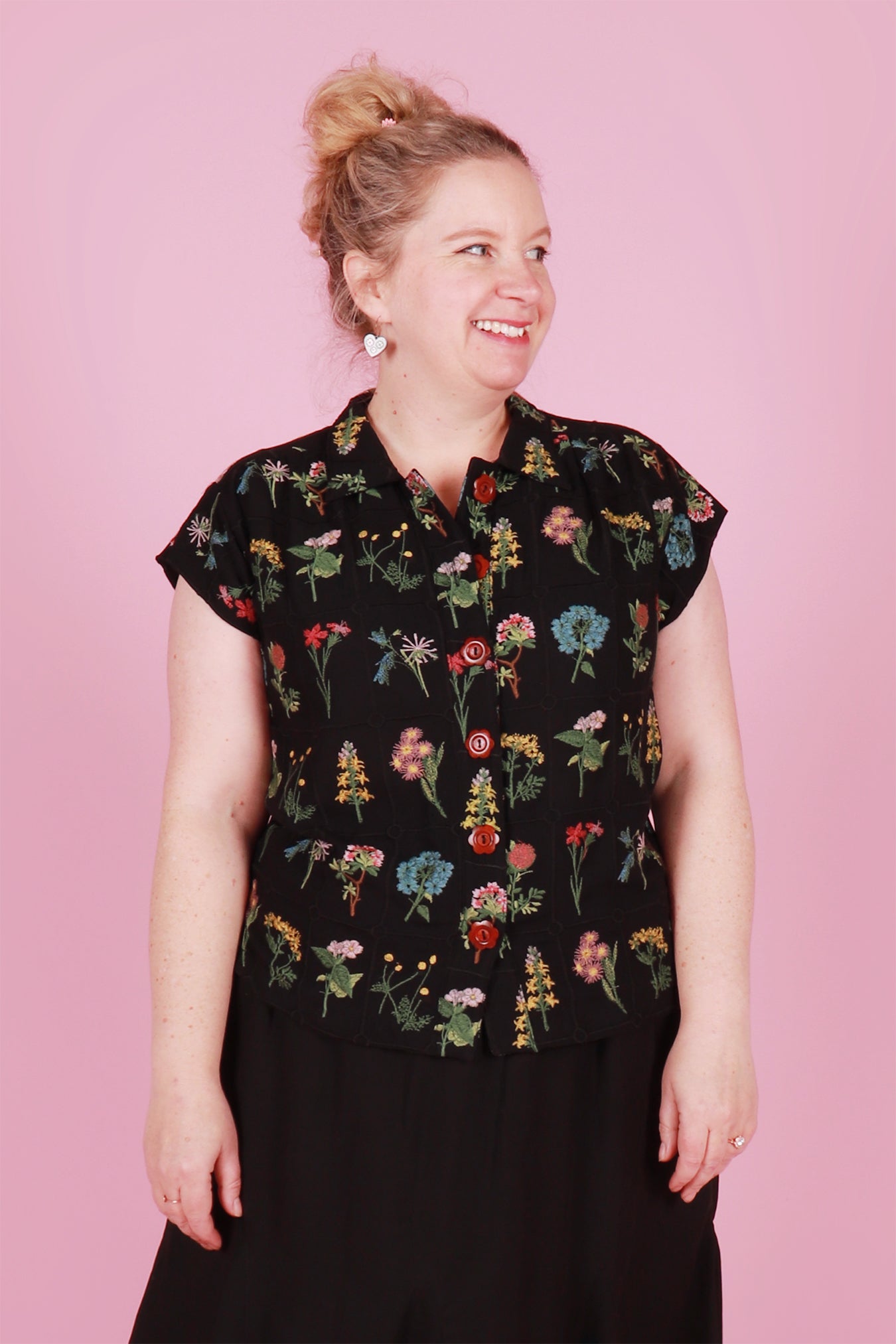 Trixie Shirt Black Botany