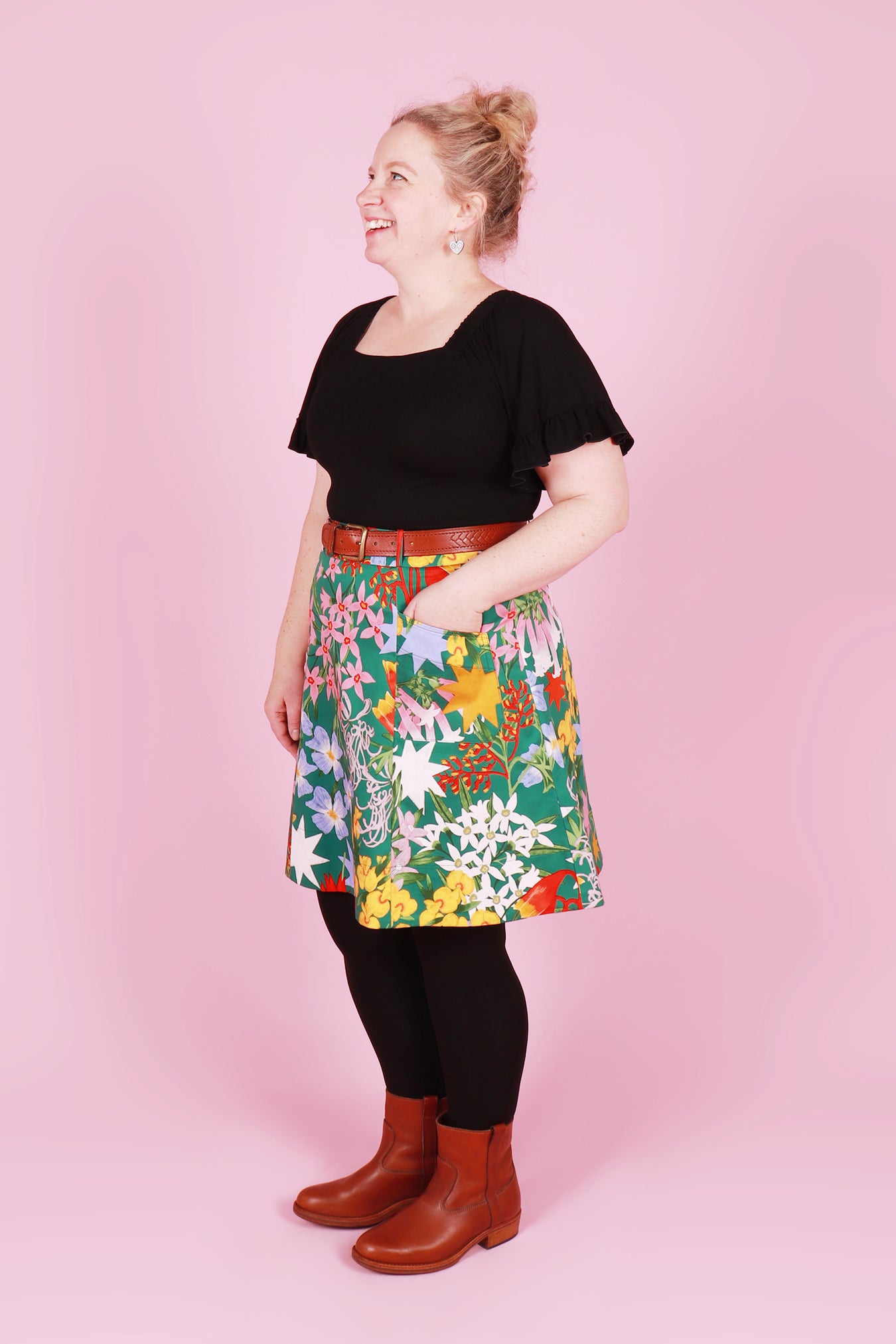 Alice Skirt Festive Floral