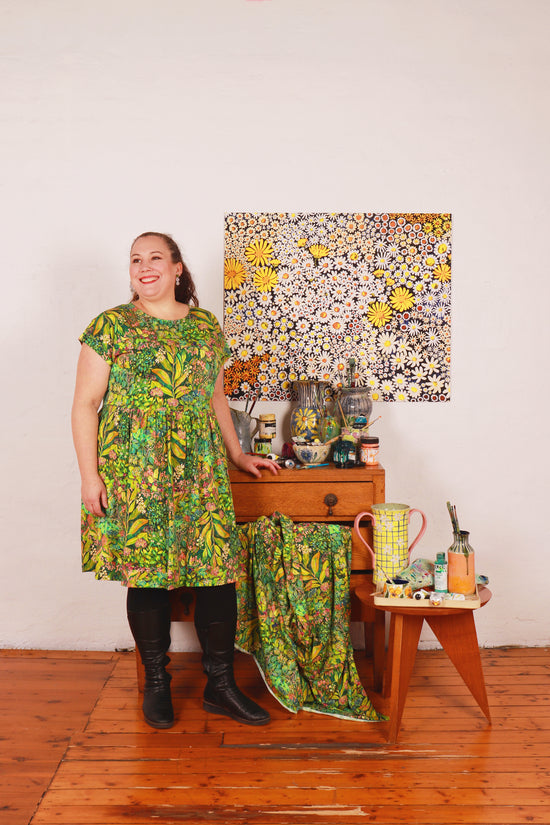 Edie Jersey Dress Magic Garden