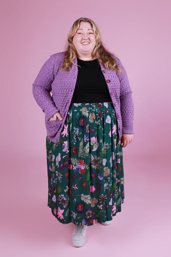 Cosy Clementine Cardie Marble Grape