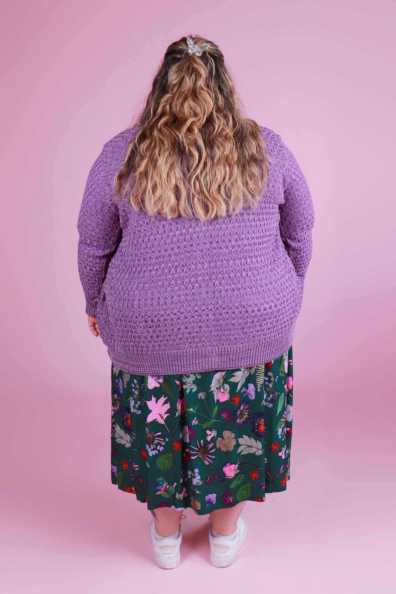 Cosy Clementine Cardie Marble Grape