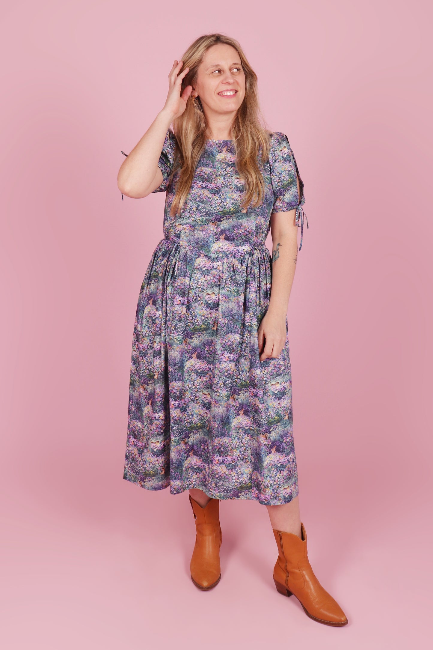 Harriet Dress Long Who's Hiding in the Meadow