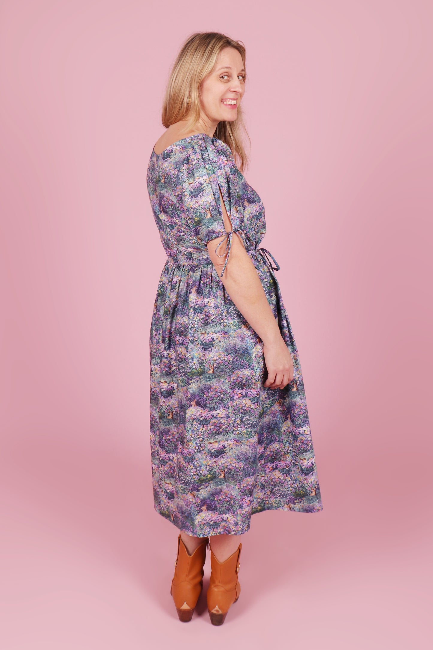 Harriet Dress Long Who's Hiding in the Meadow