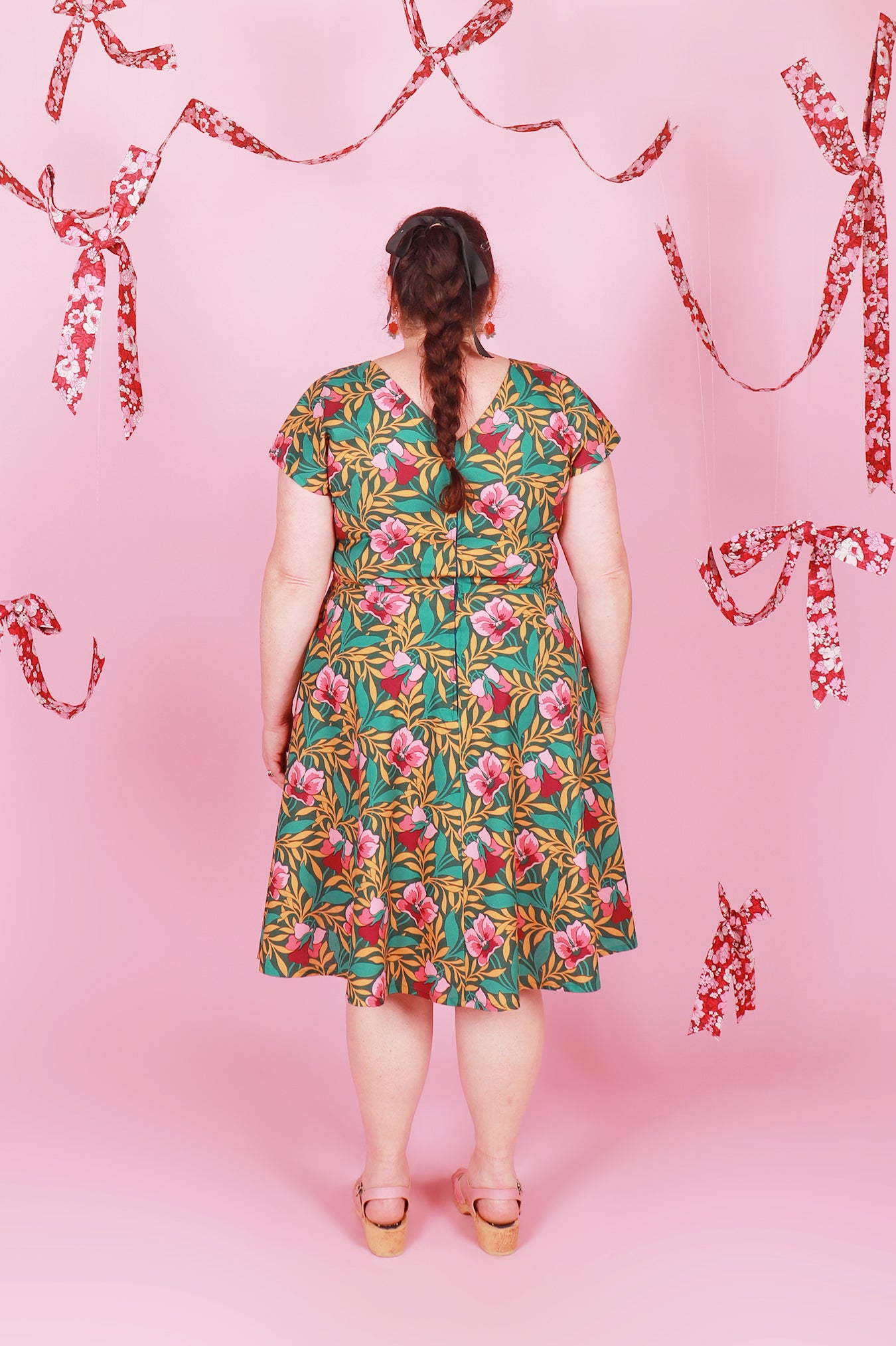 Belinda Dress Pansy Meadow Liberty