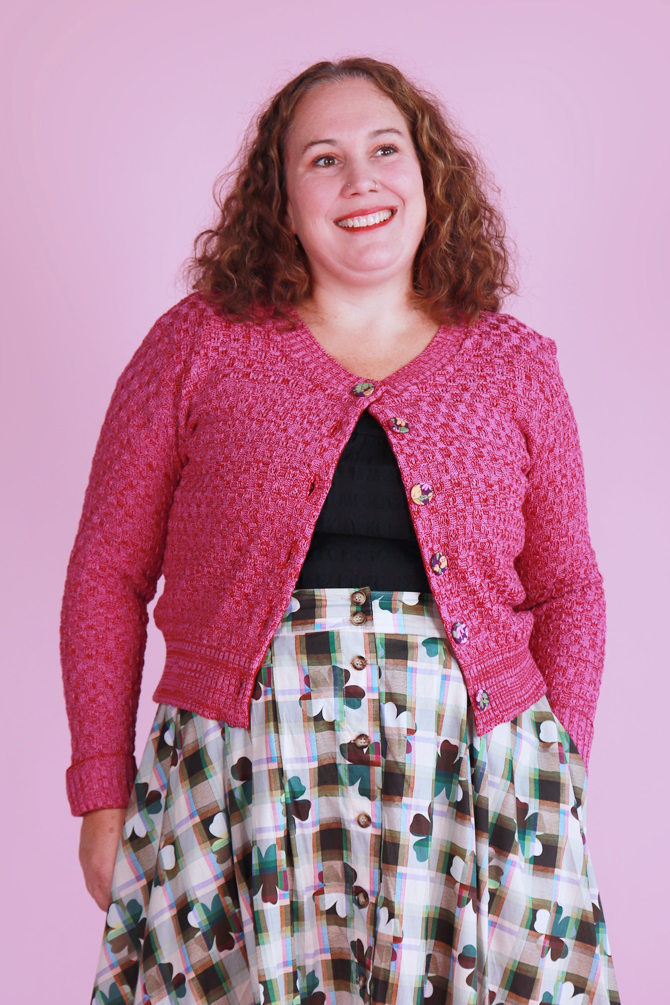 Primrose Cardie Marble Boysenberry Swirl