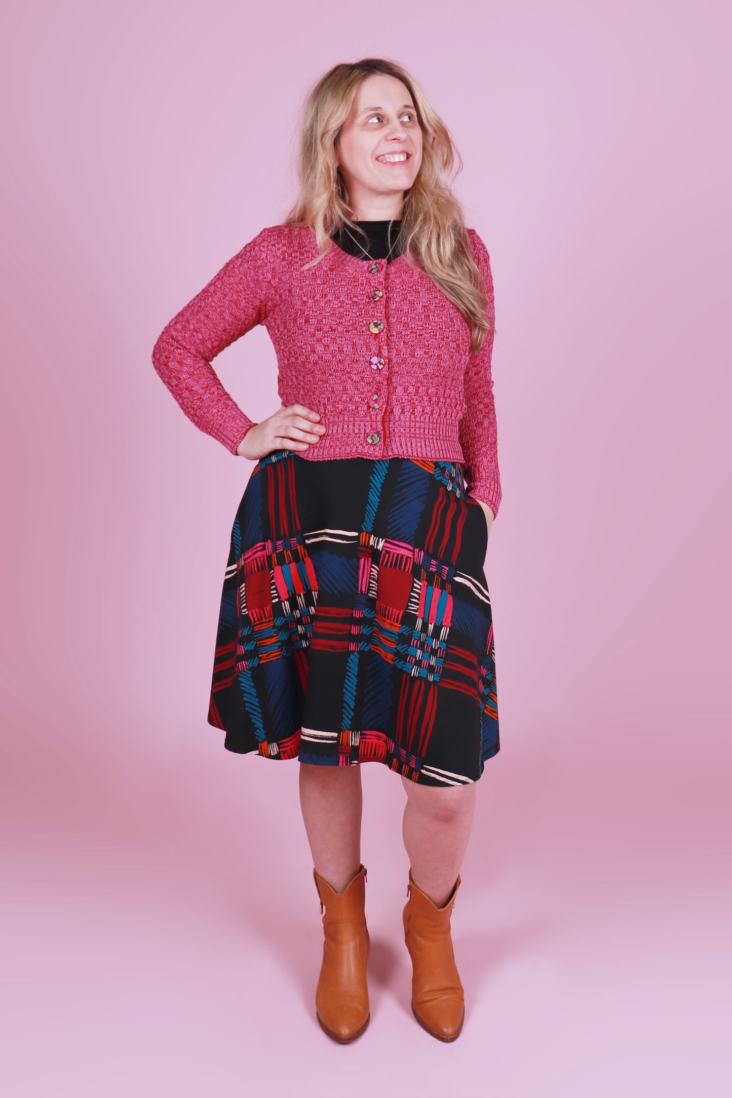 Primrose Cardie Marble Boysenberry Swirl