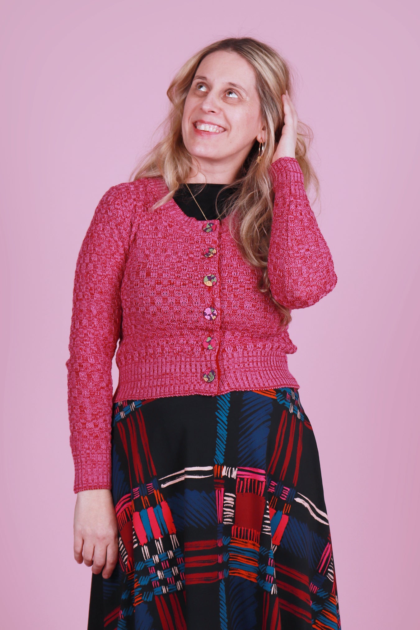Primrose Cardie Marble Boysenberry Swirl