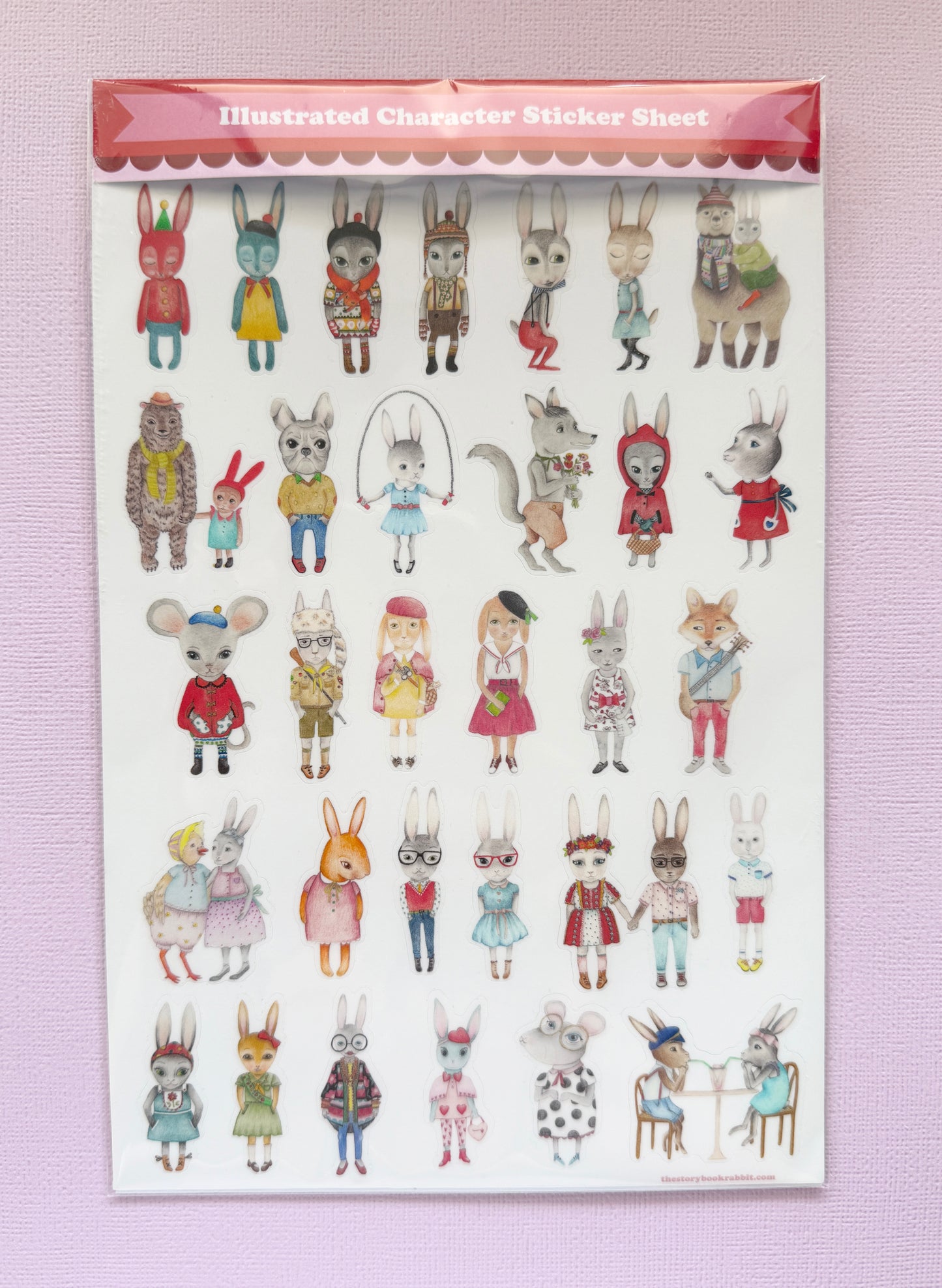SBR Sticker Sheet - Bunnies and Friends