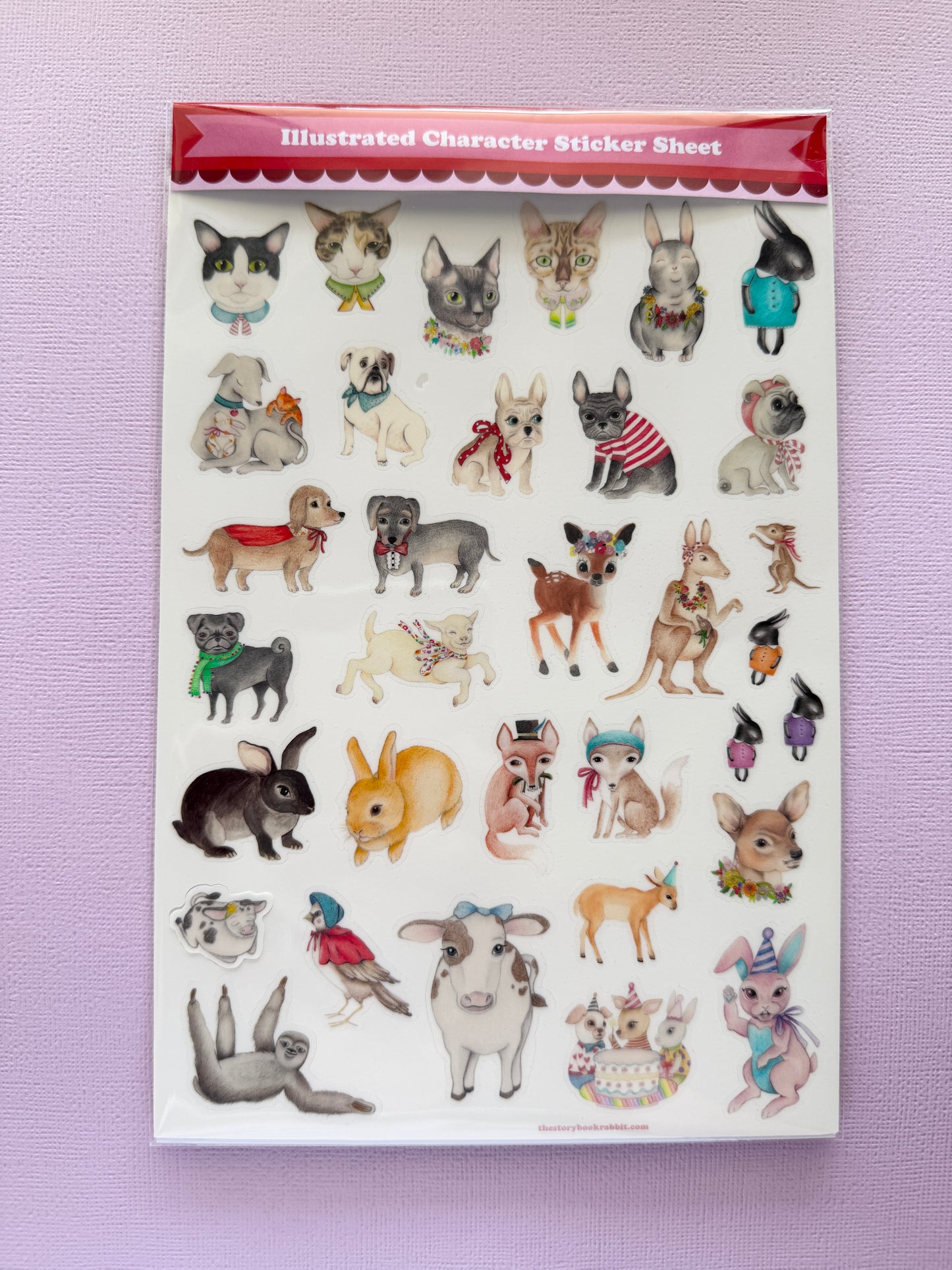 SBR Sticker Sheet - Well Dressed Animals