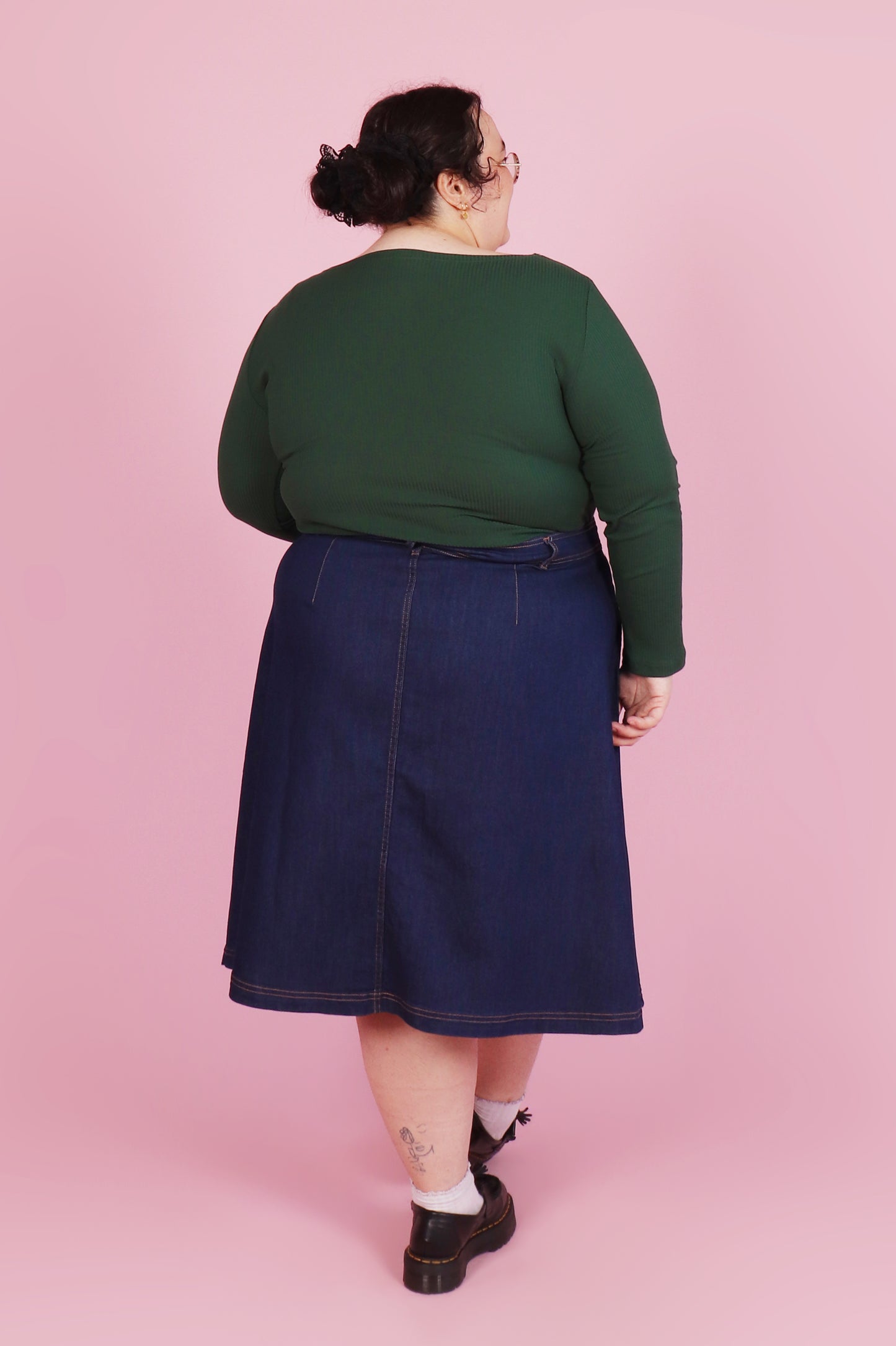 Peggy Skirt Midi Denim Forever
