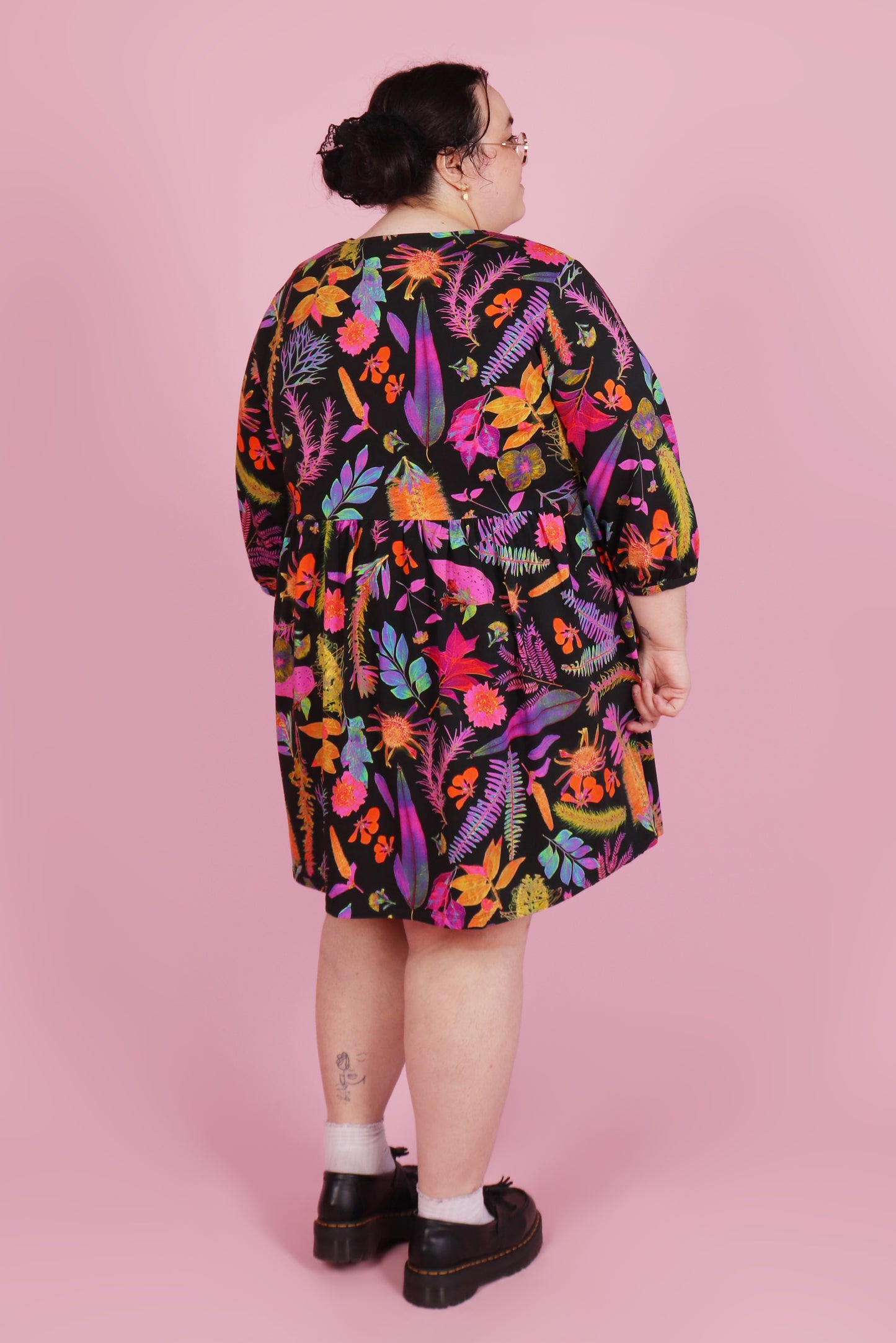 Winter Edie Jersey Dress Rainbow Botanist
