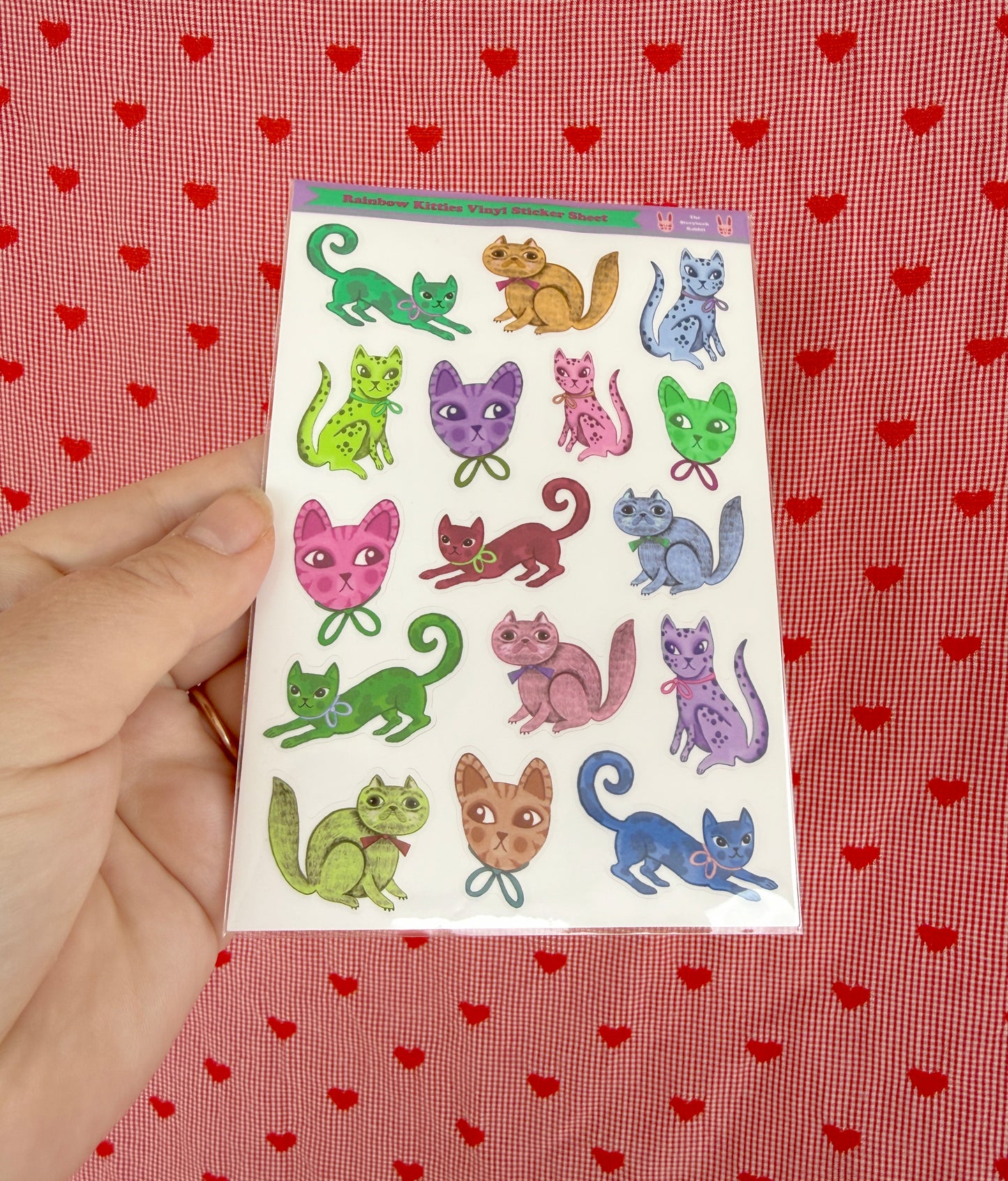 Rainbow Kitties Sticker Sheet SBR