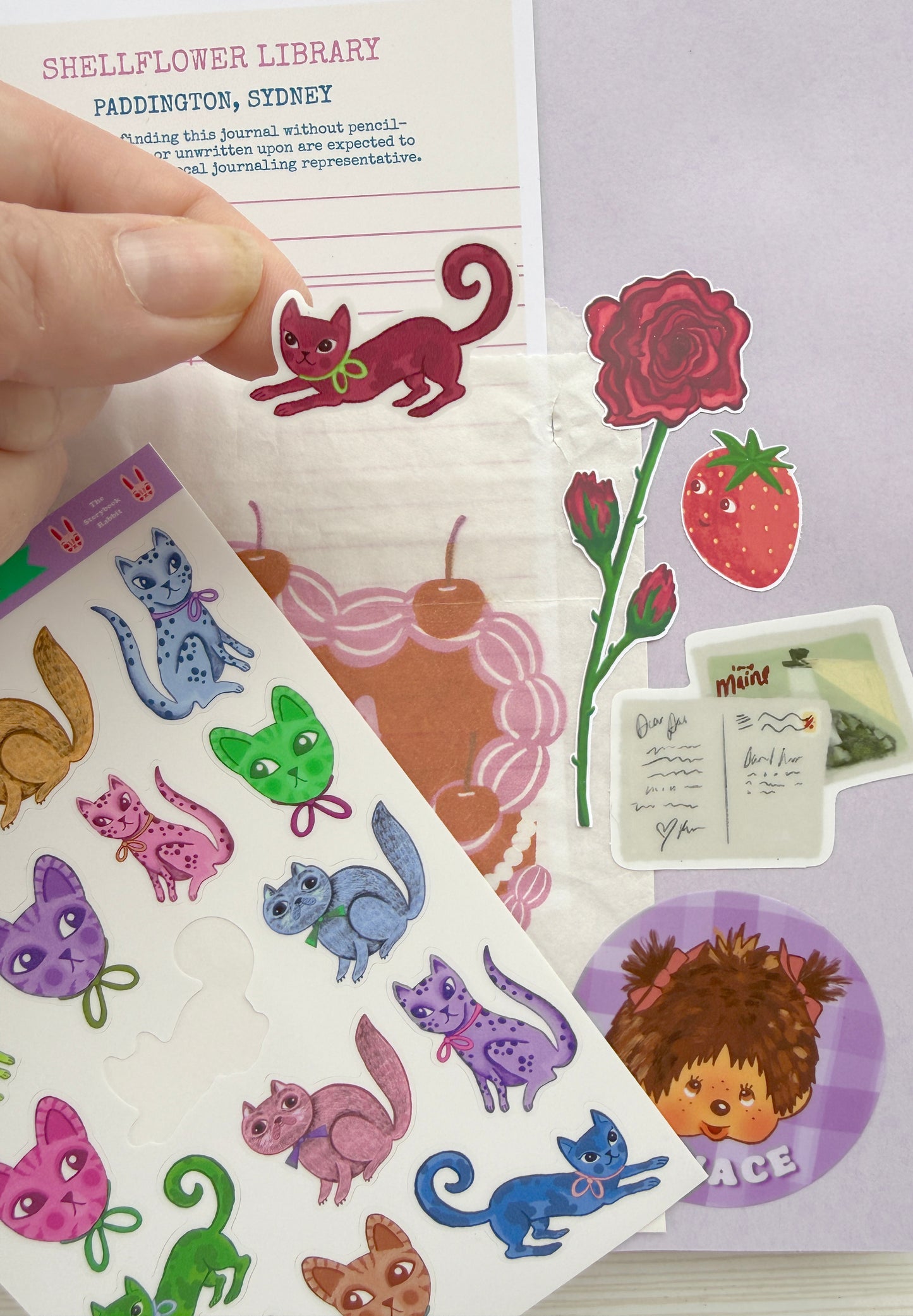 Rainbow Kitties Sticker Sheet SBR