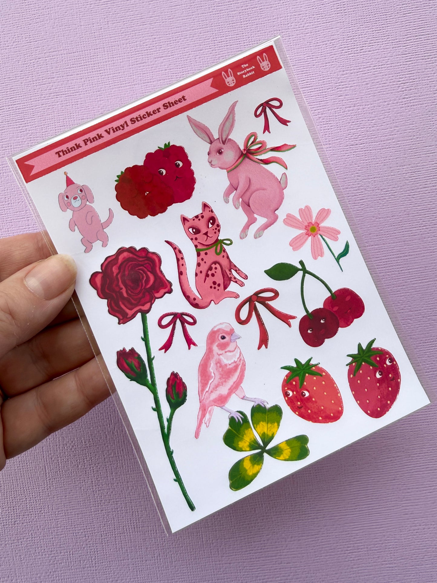 Think Pink Small Sticker Sheet SBR