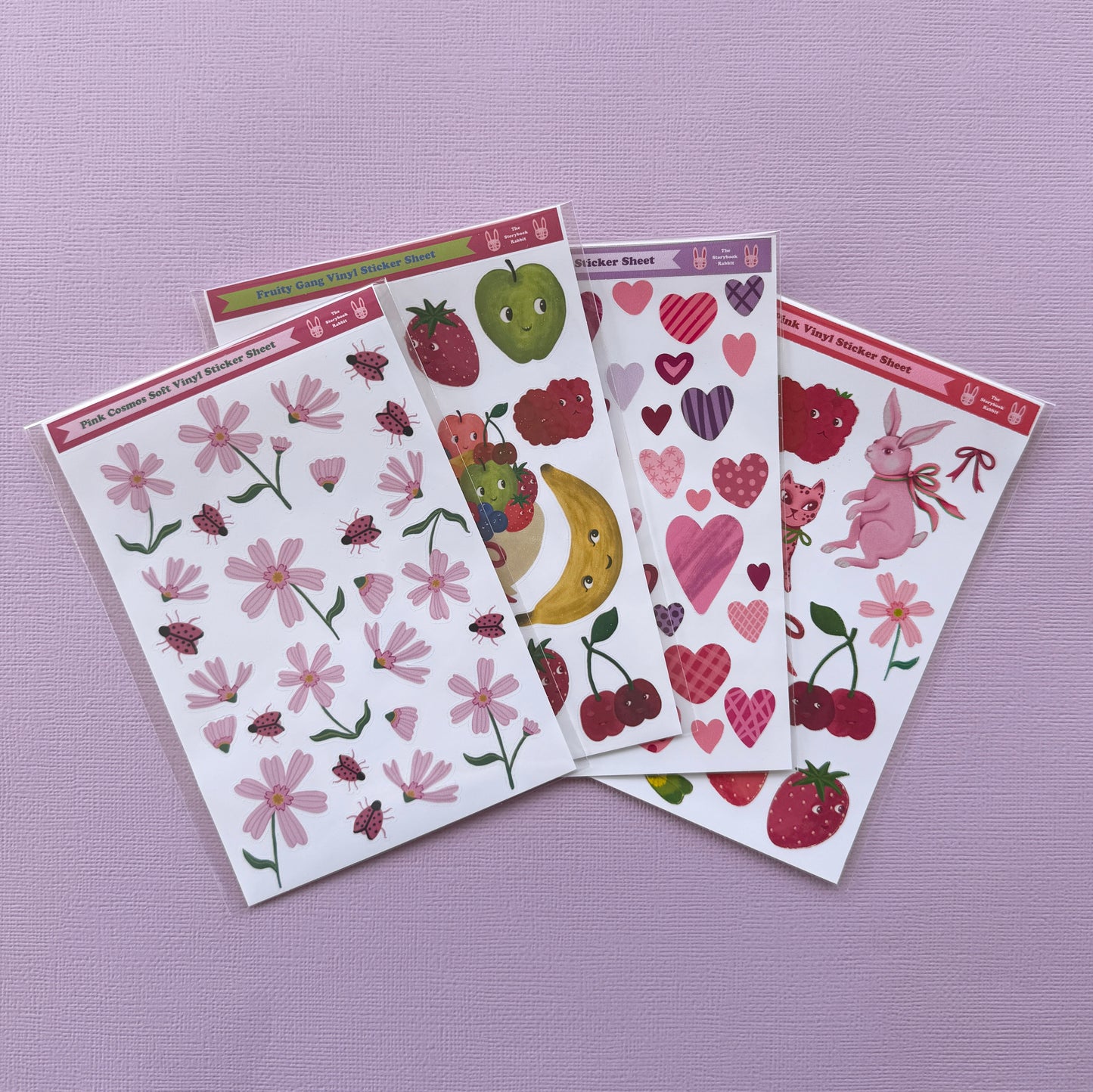Pink Cosmos Small Sticker Sheet SBR