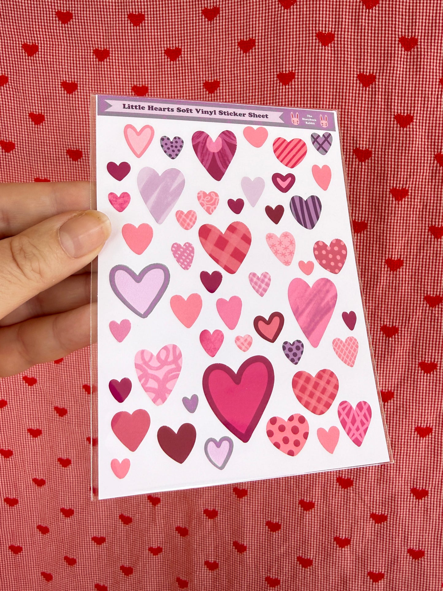 Little Hearts Small Sticker Sheet SBR