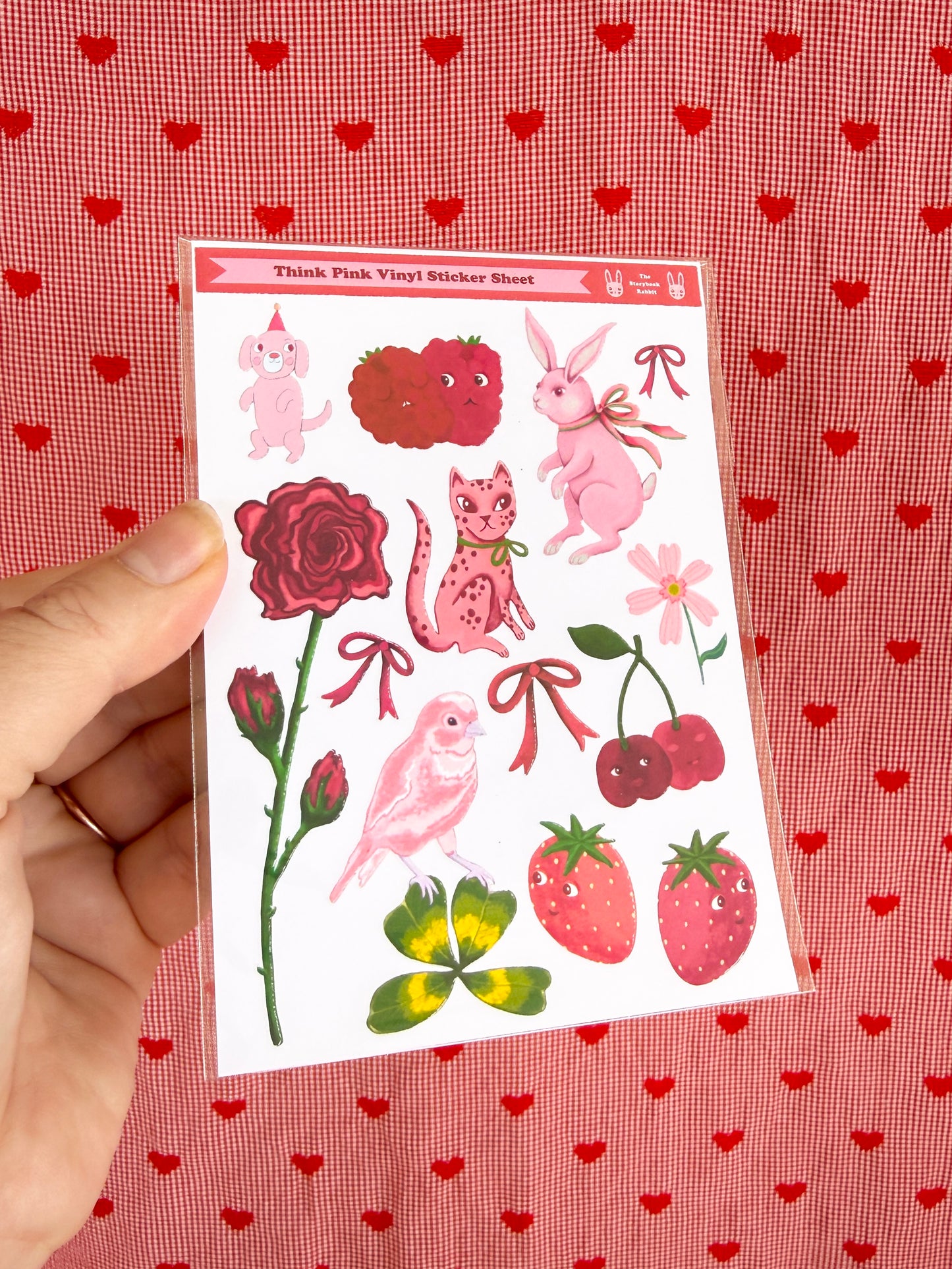 Think Pink Small Sticker Sheet SBR
