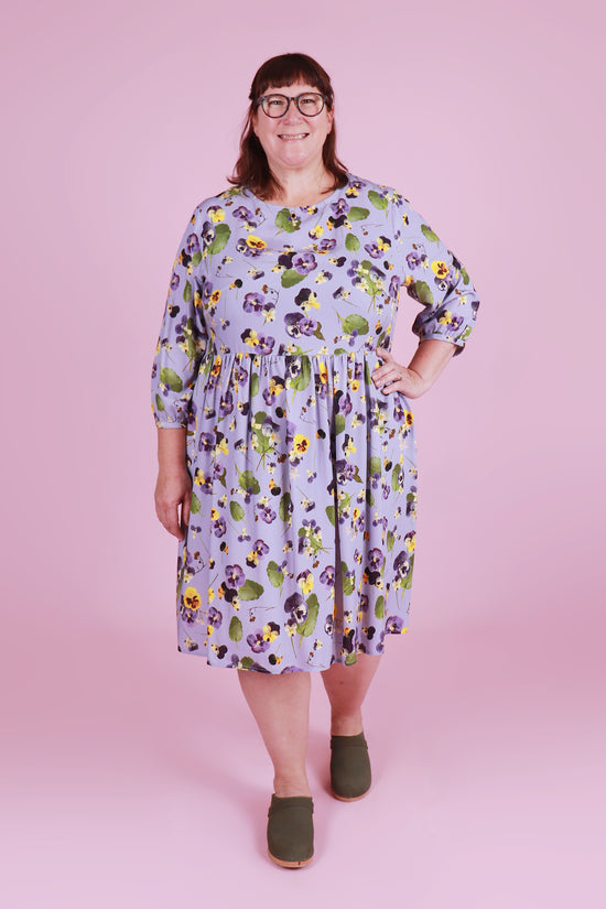 Winter Edie Dress Sandy's Pansy