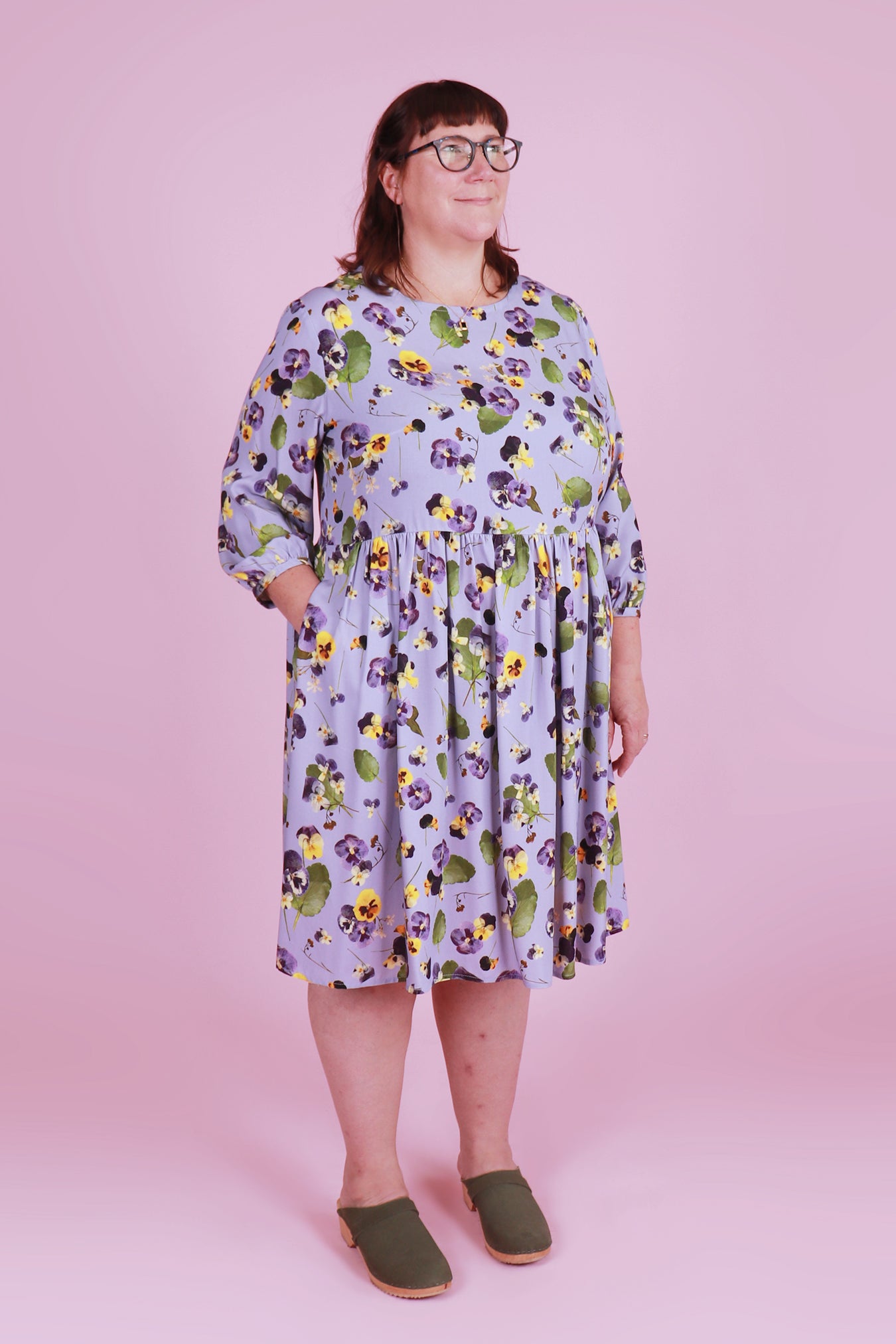 Winter Edie Dress Sandy's Pansy