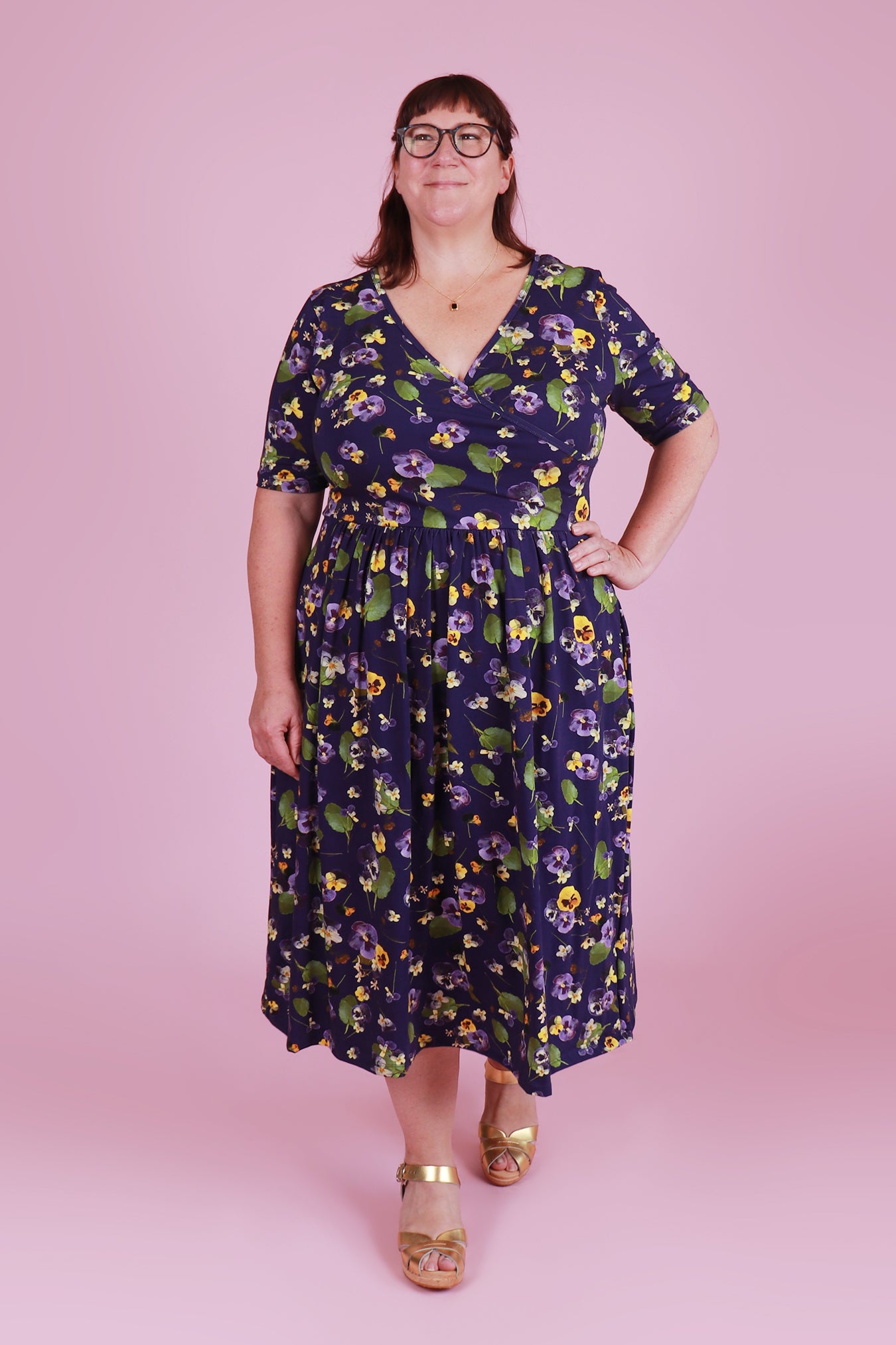 Winnie Dress Sandy's Pansy