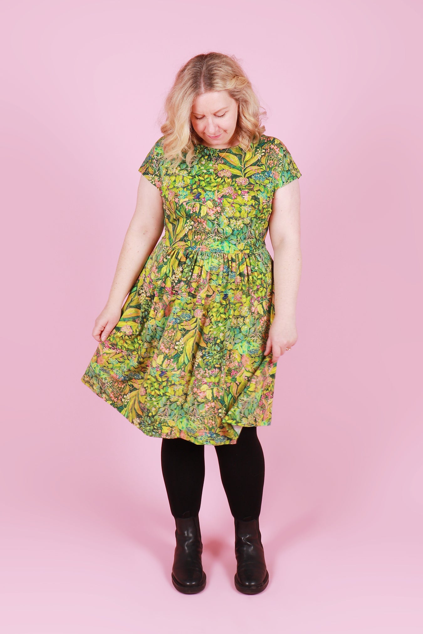 Edie Jersey Dress Magic Garden