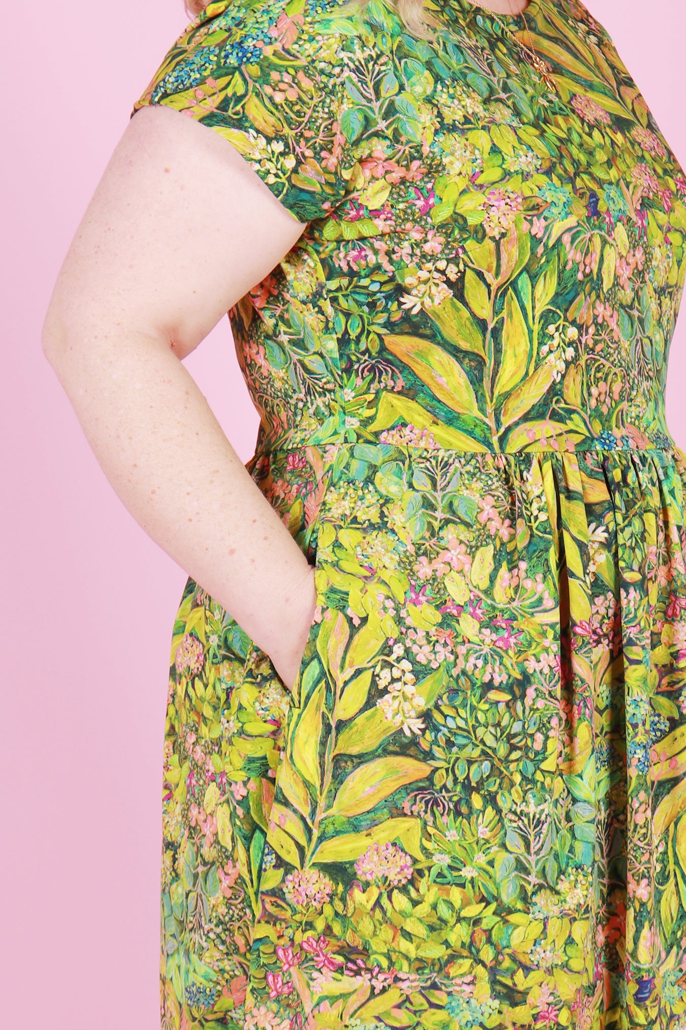 Edie Jersey Dress Magic Garden