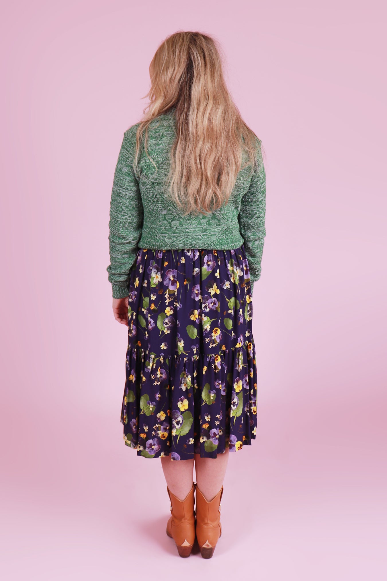 Rayna Skirt Luxe Sandy's Pansy