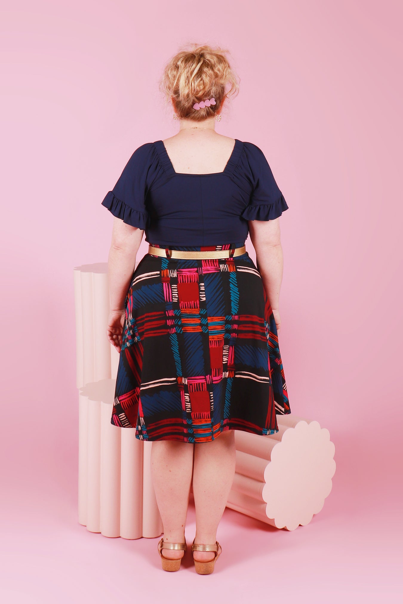 Rizzo Skirt Painted Plaid