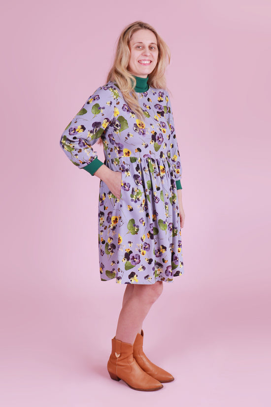 Winter Edie Dress Sandy's Pansy