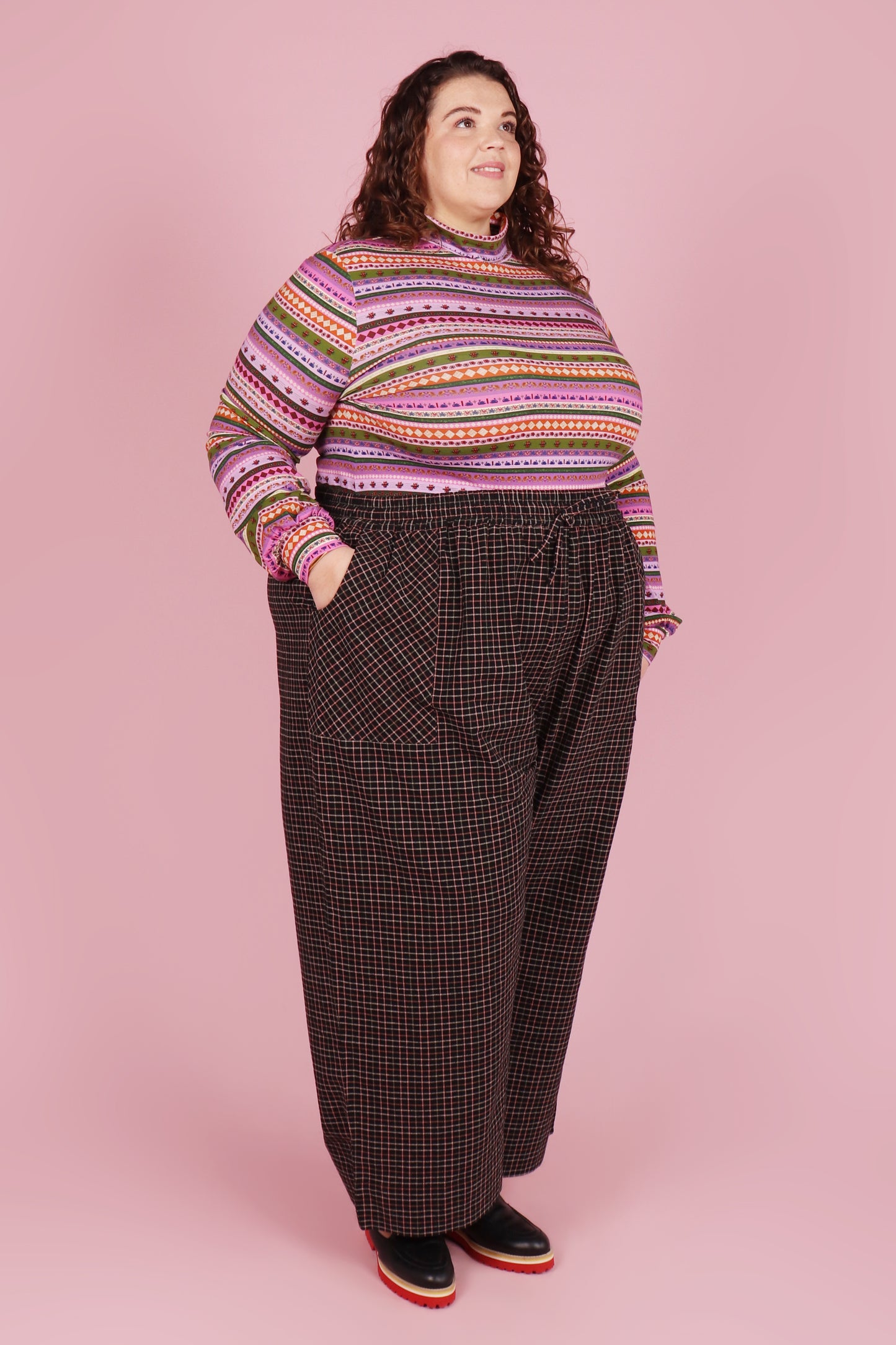 Paloma Pants Peachy Keen Check