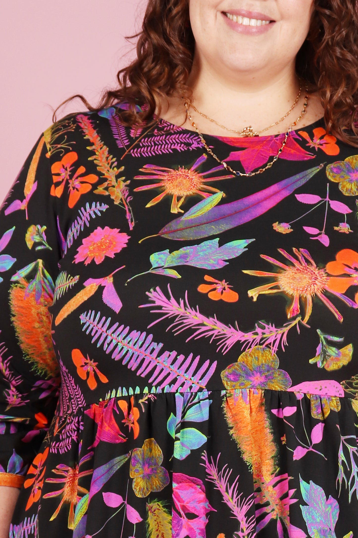 Winter Edie Jersey Dress Rainbow Botanist