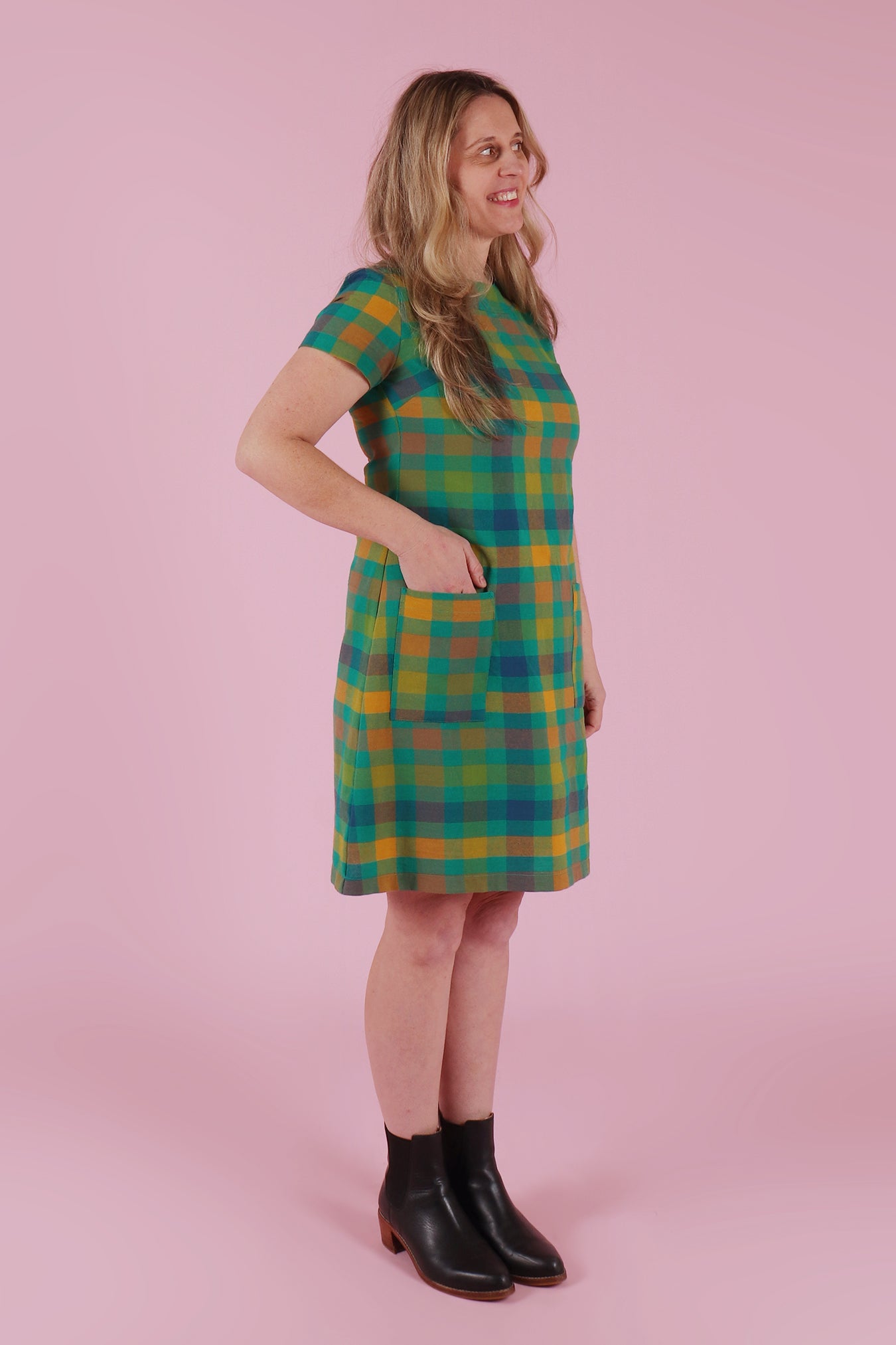 Penelope Dress Nikon Plaid