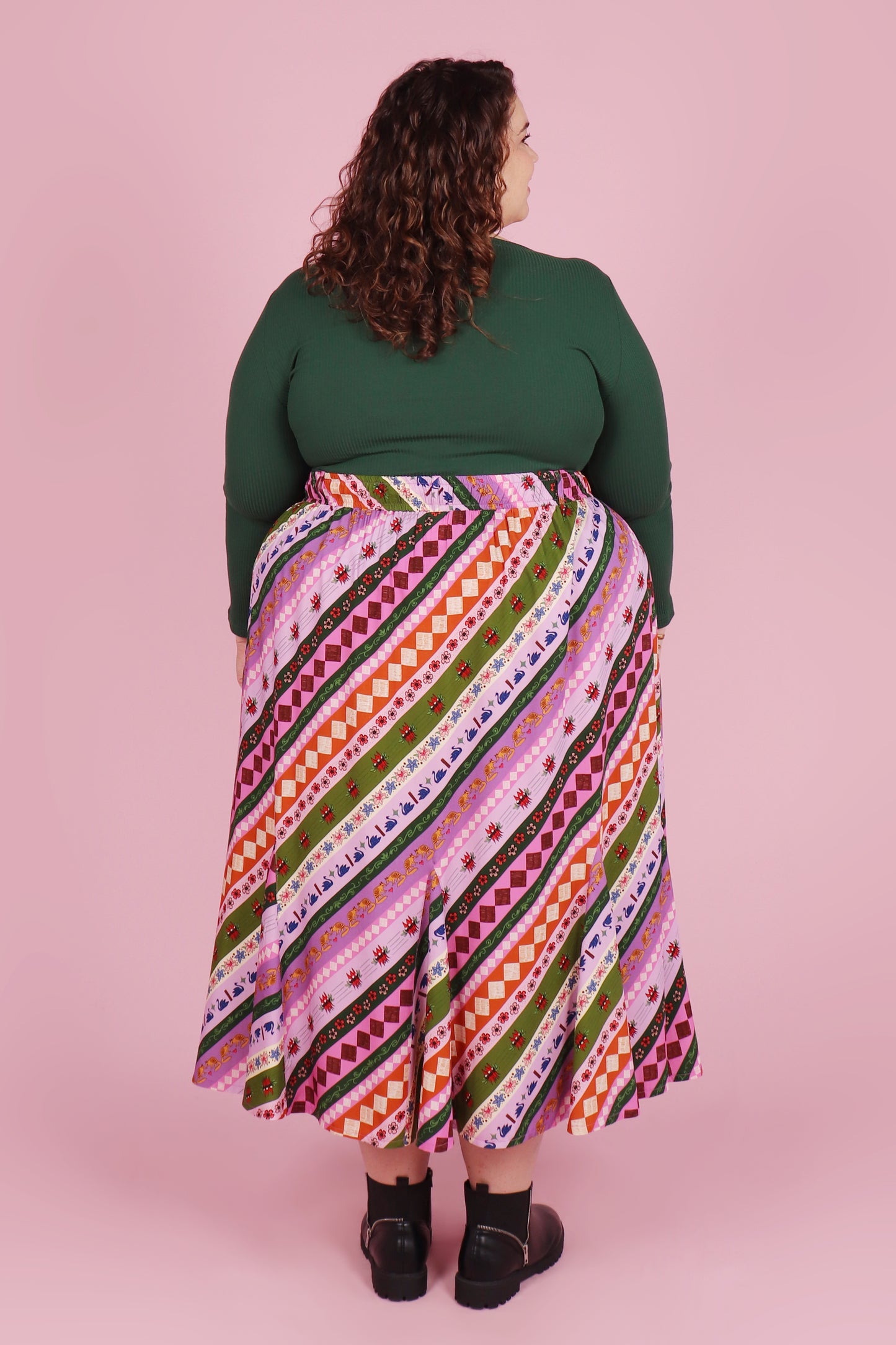 PRE ORDER Gillian Maxi Skirt Icon Diagonal Stripe