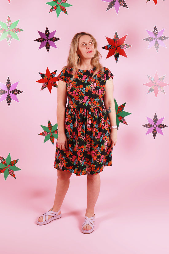 Edie Jersey Dress Evelyn Floral