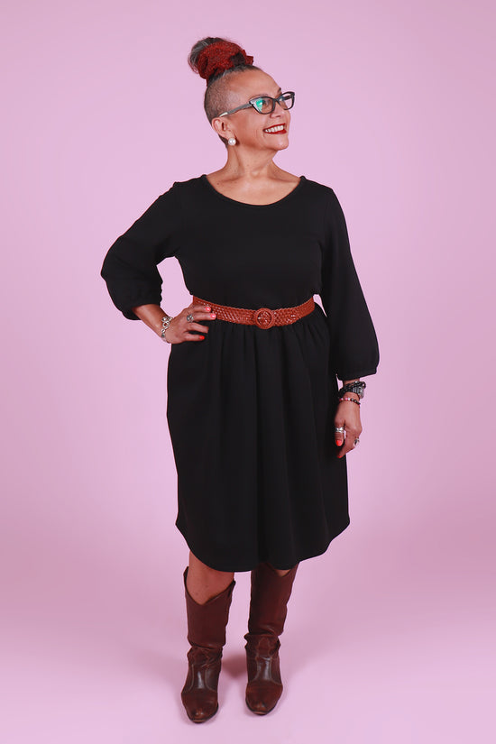 Cosy Edie Dress Black Widow
