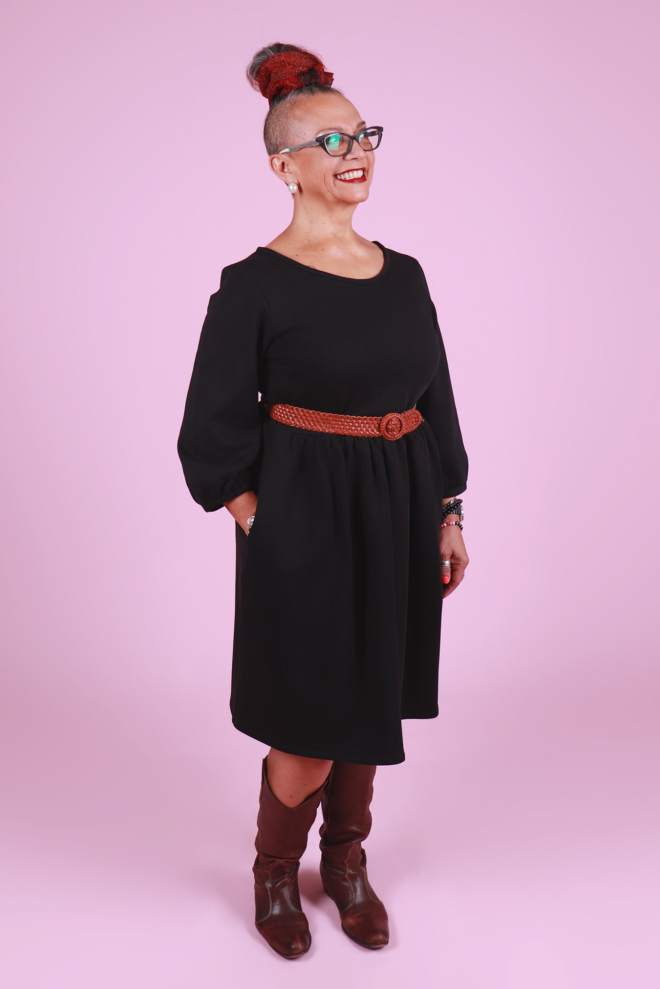 Cosy Edie Dress Black Widow