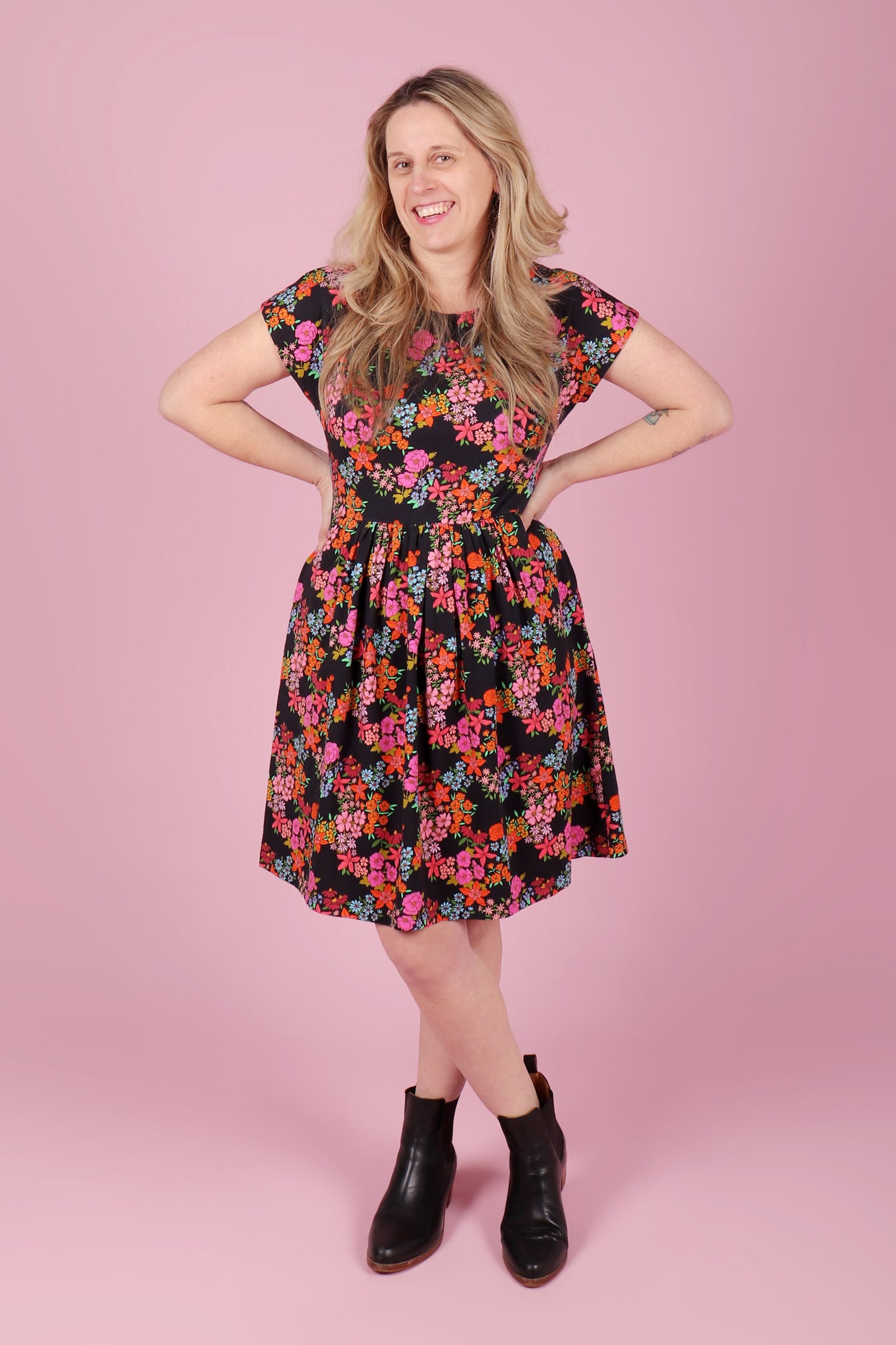 Edie Jersey Dress Evelyn Floral