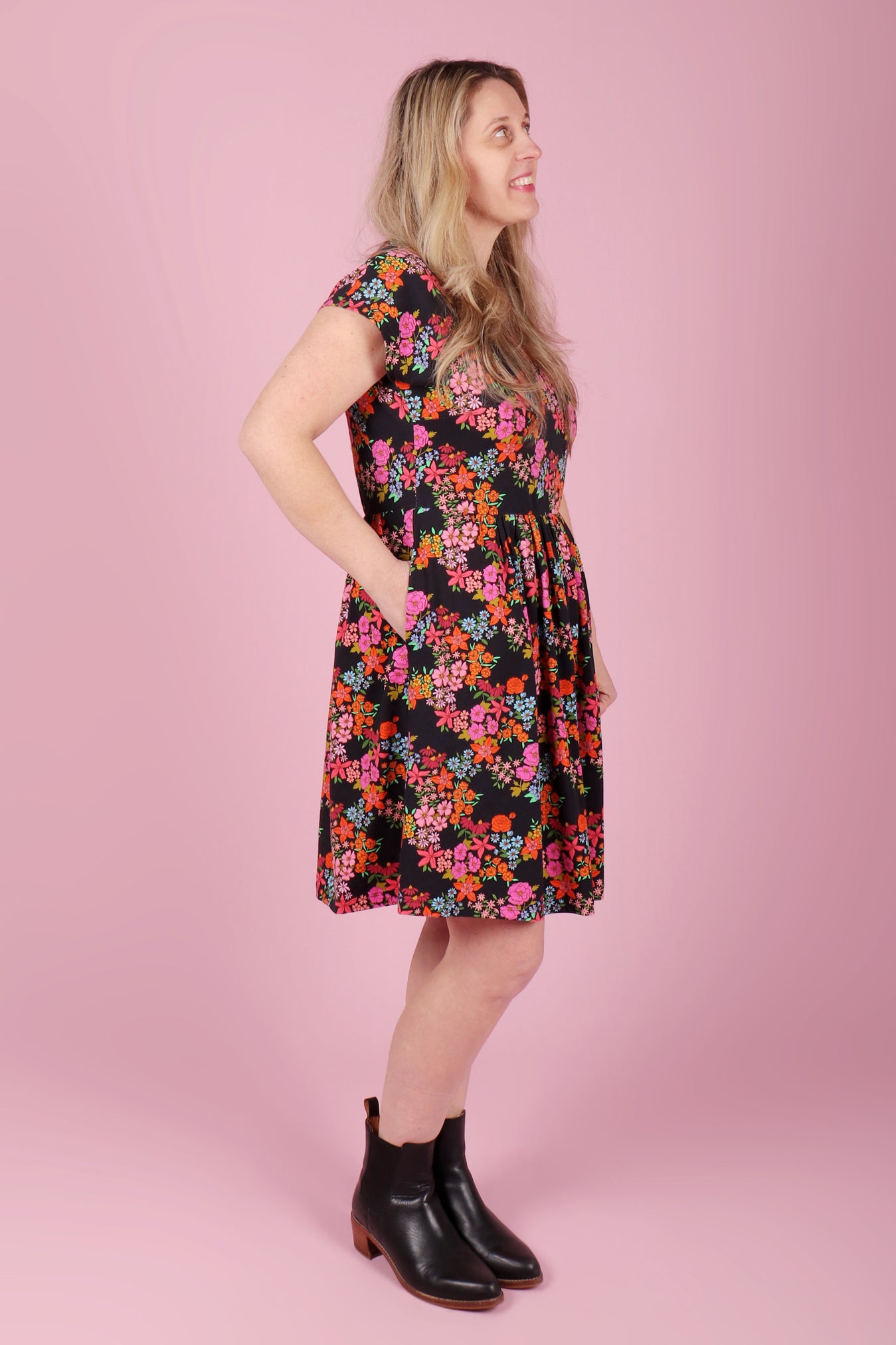 Edie Jersey Dress Evelyn Floral