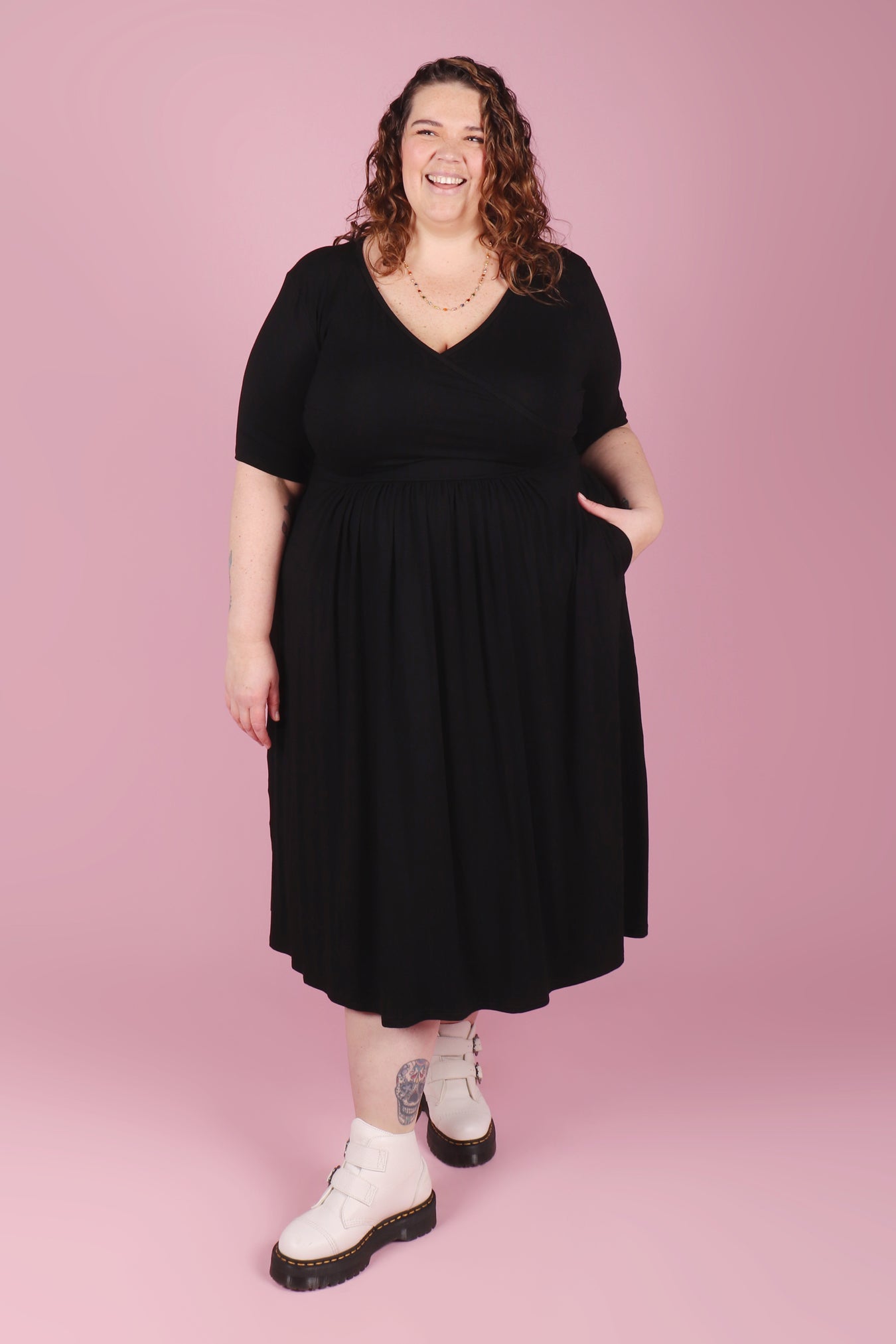 Winnie Dress Broken Heart Black
