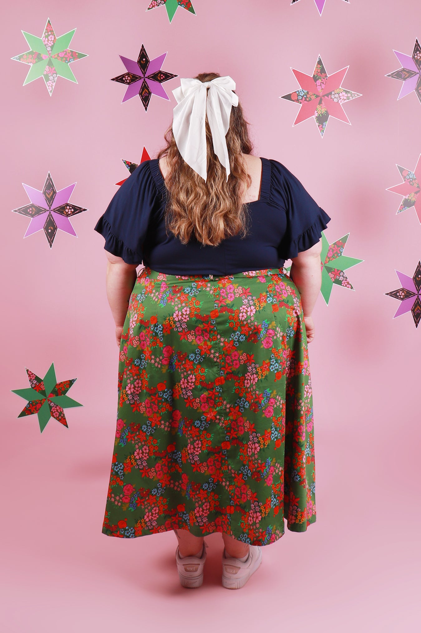 Peggy Skirt Midi Evelyn Floral