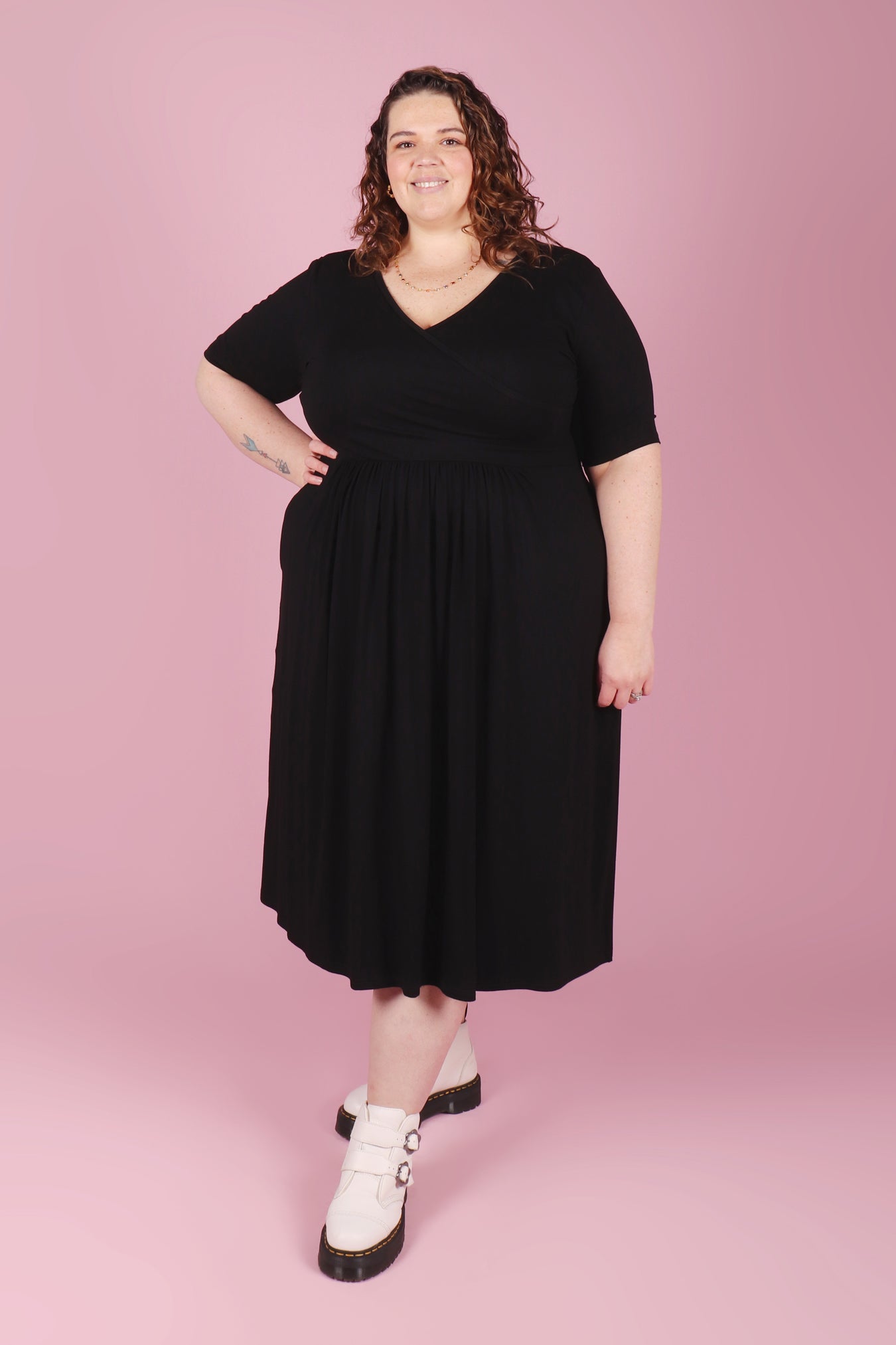 Winnie Dress Broken Heart Black
