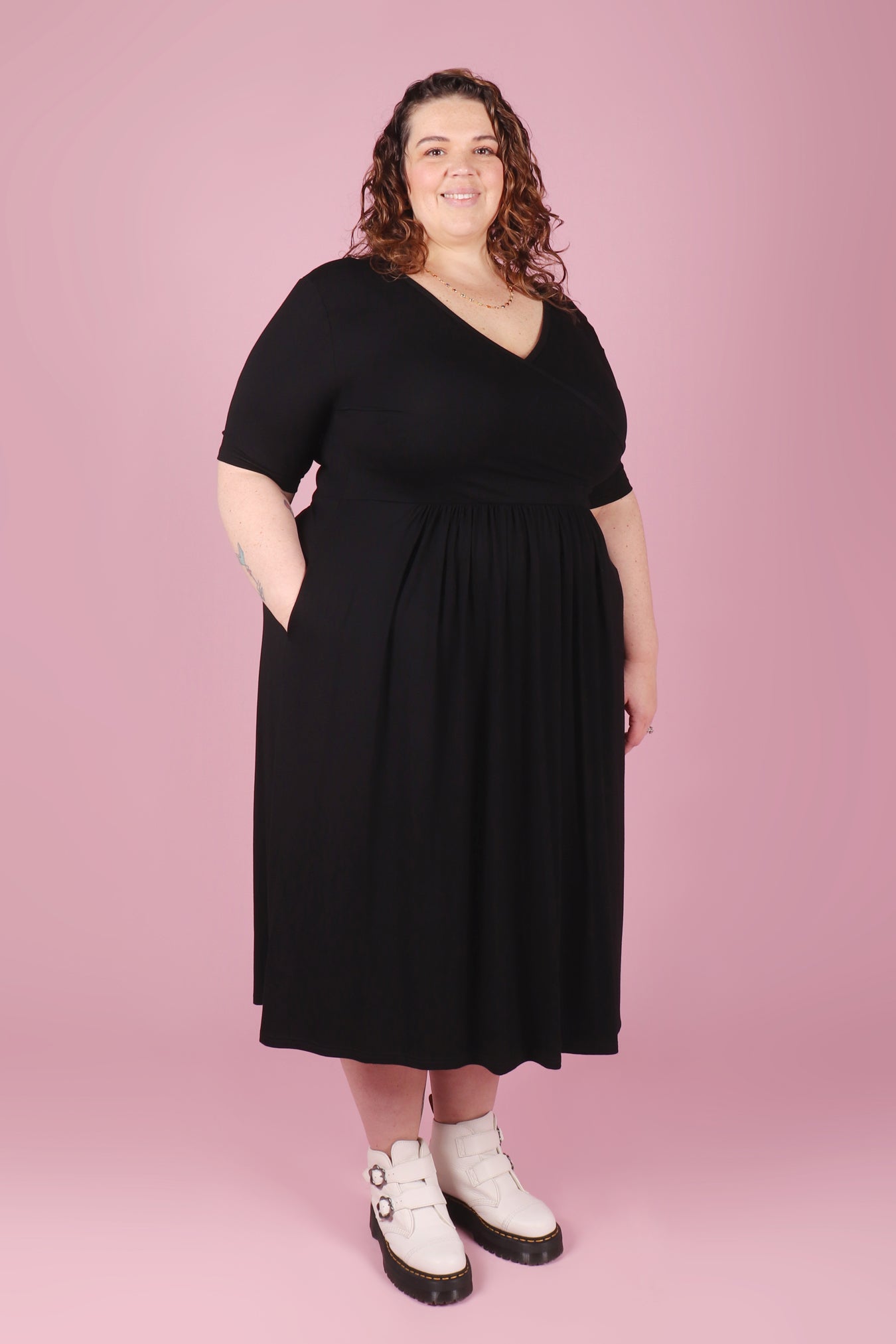 Winnie Dress Broken Heart Black