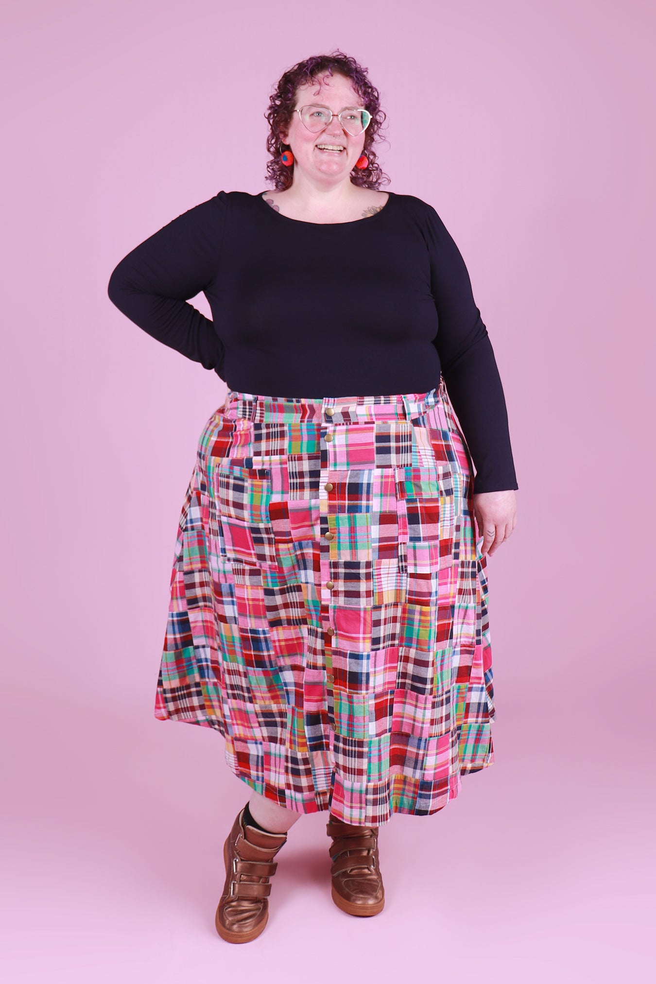 Peggy Skirt Midi Marvellous Madras
