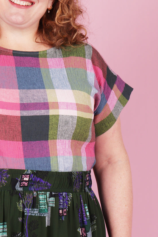 Libby top Ray Eames Plaid