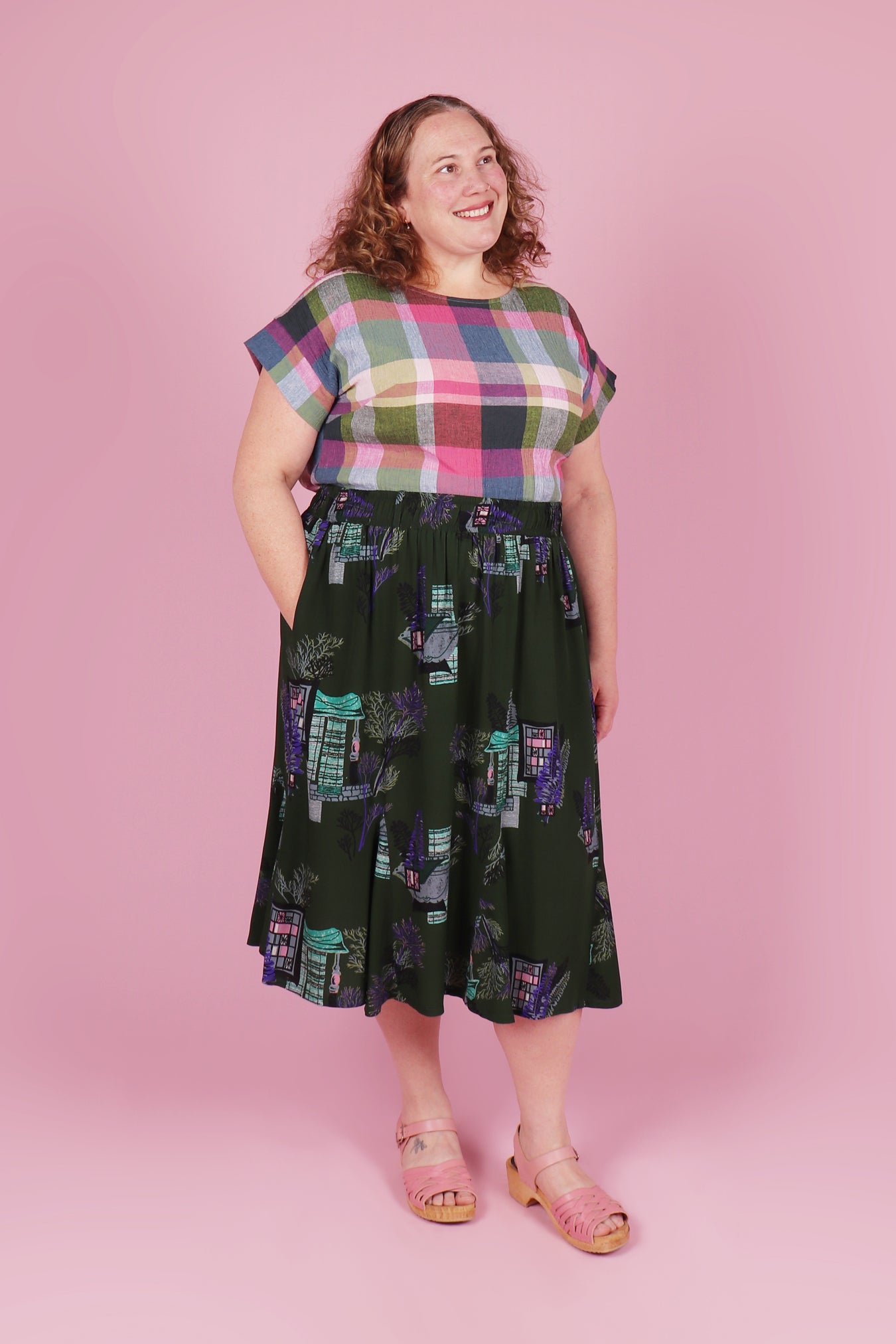 Libby top Ray Eames Plaid